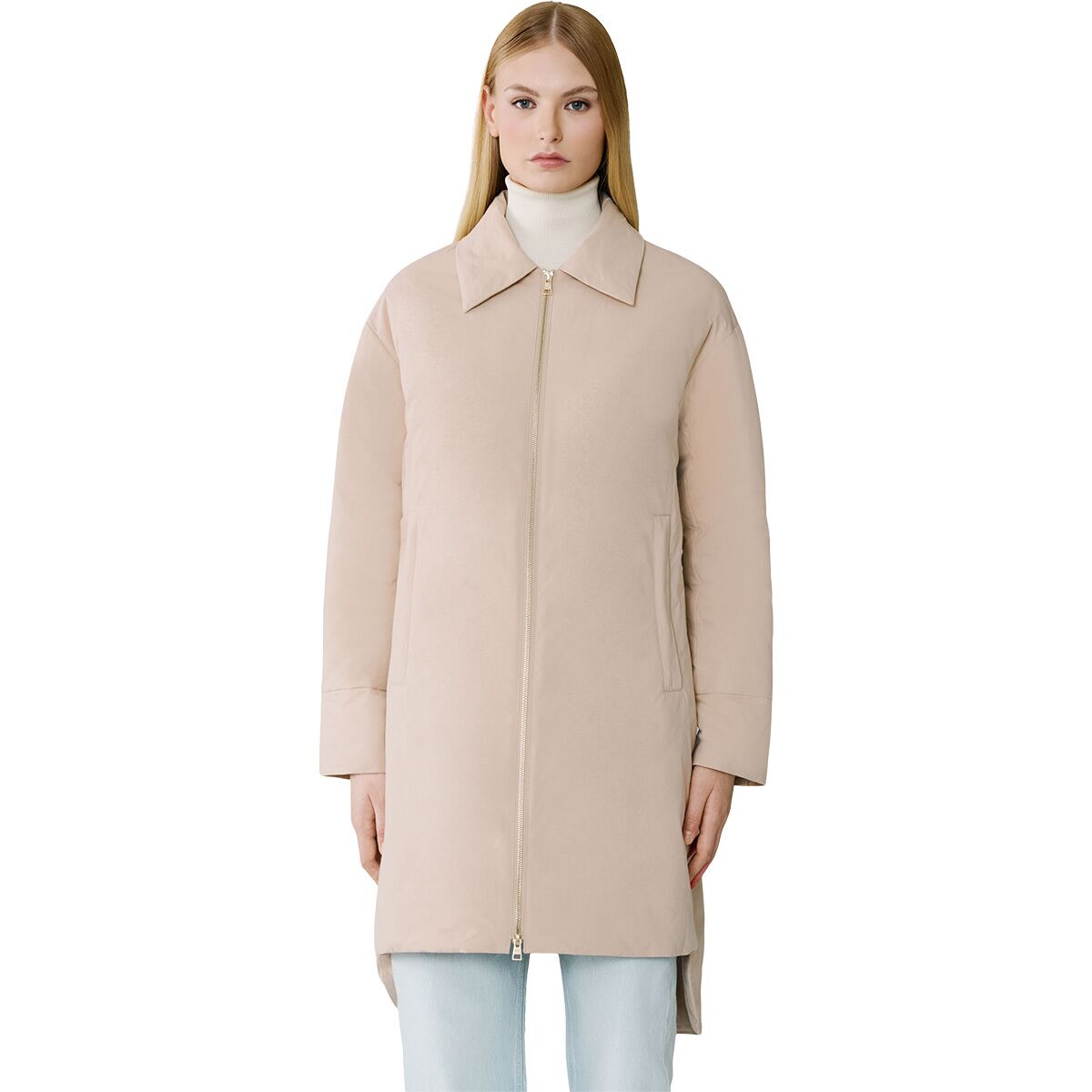Image of SOIA & KYO Laleh Long Duvet Down Coat - Women's Soft Teak, XS