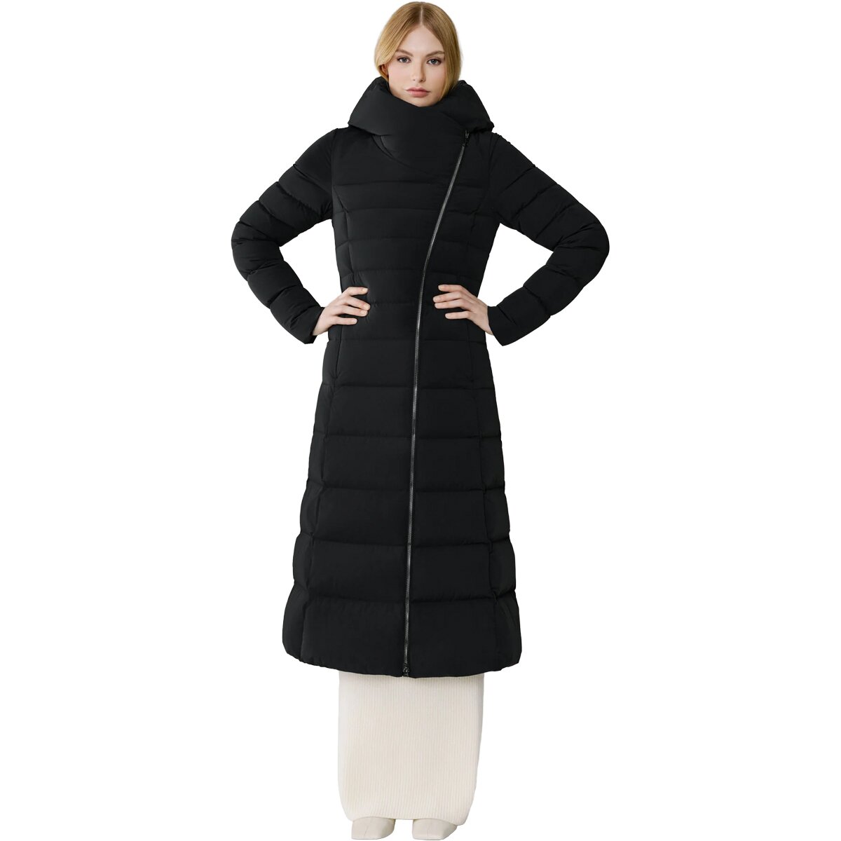 Image of SOIA & KYO Judy Long Down Jacket - Women's Black, L
