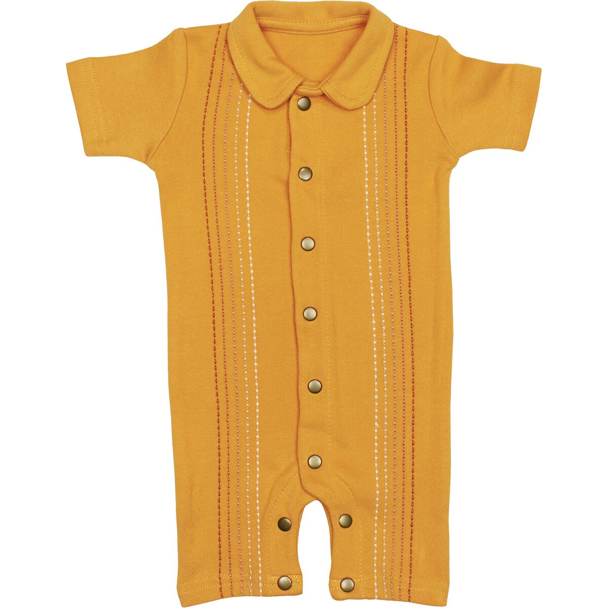L'oved Baby Embroidered Short-Sleeve Romper - Infants'