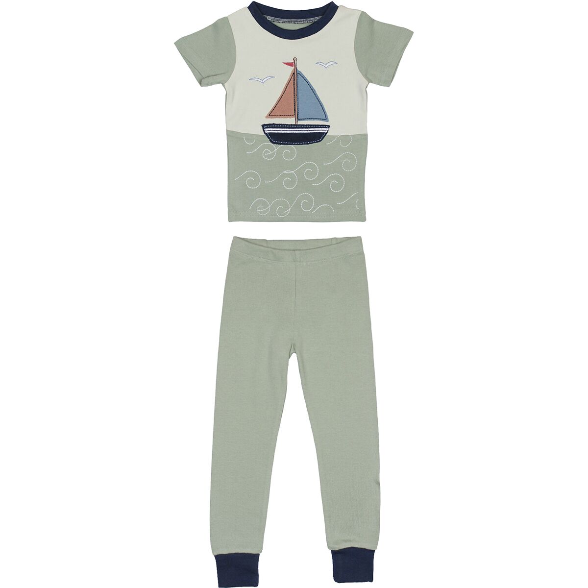 L'oved Baby Applique Short Sleeve PJ Set - Toddlers Boys'