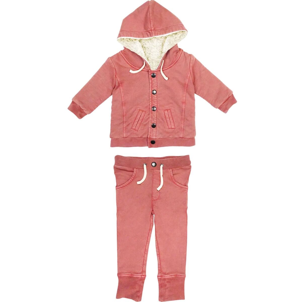 L'oved Baby Faux Denim Jacket + Jogger Set - Infants'