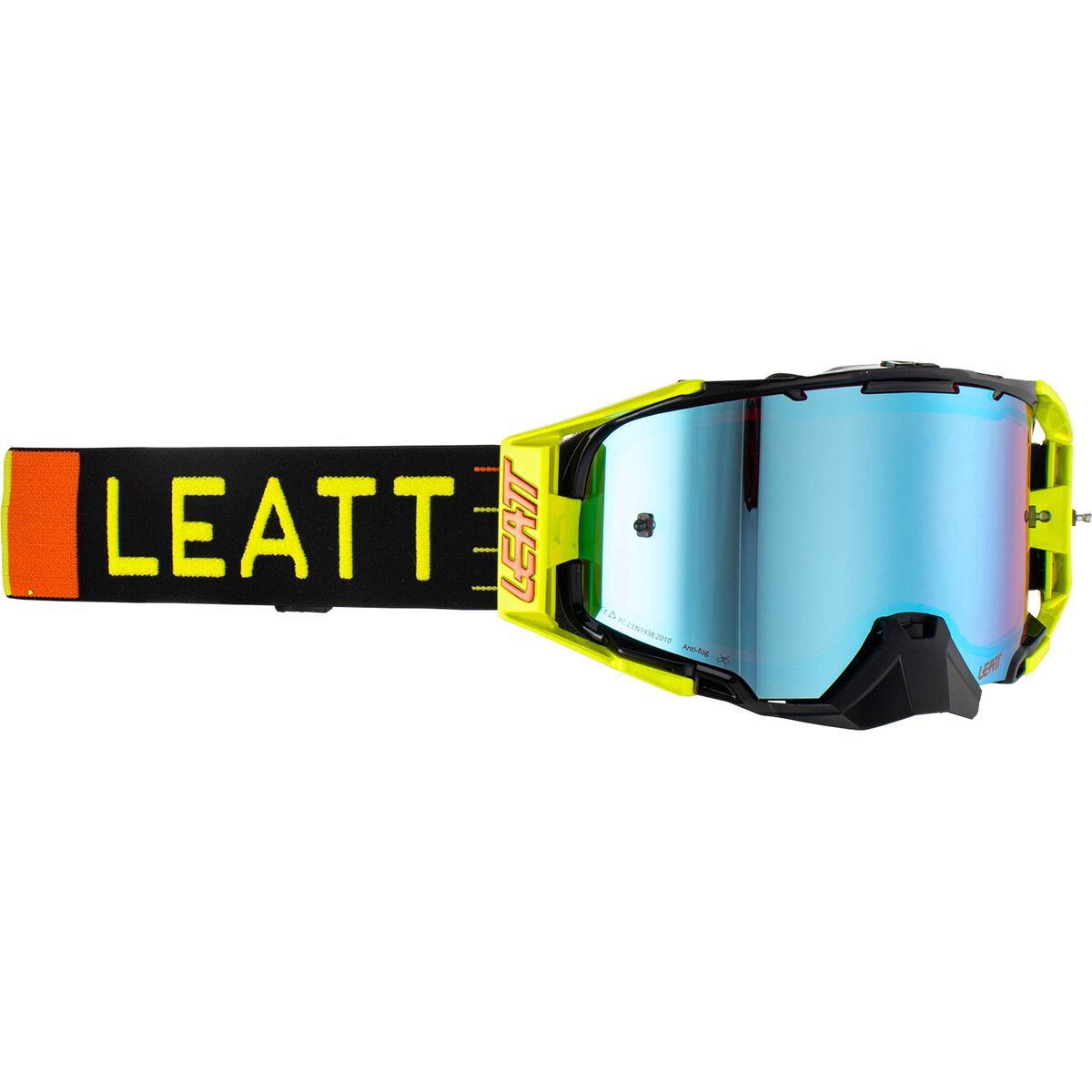 Image of Leatt Velocity 6.5 Iriz Goggles Citrus / Blue UC Lens, One Size