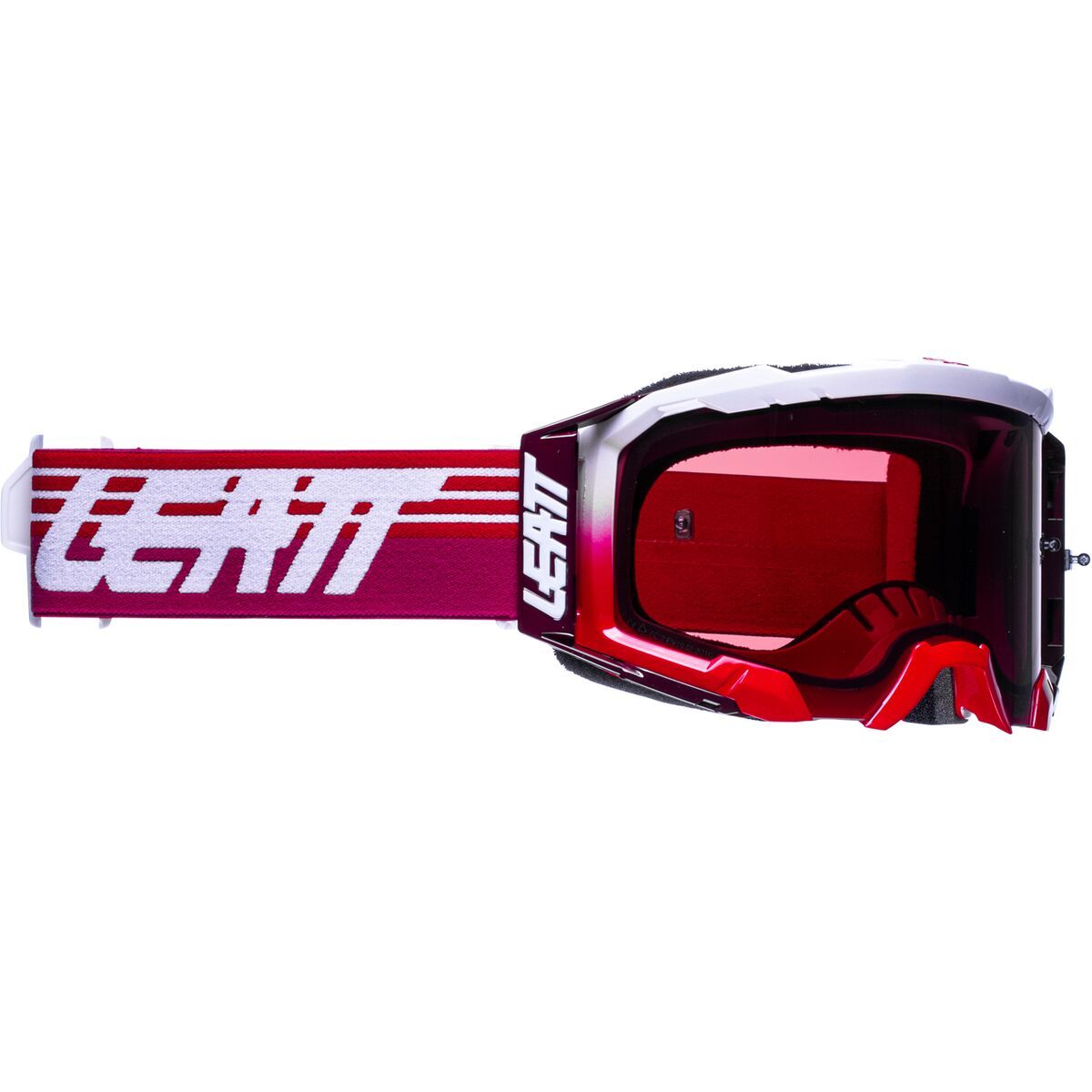 Image of Leatt Velocity 5.5 Goggles Red / Rose Lens, One Size