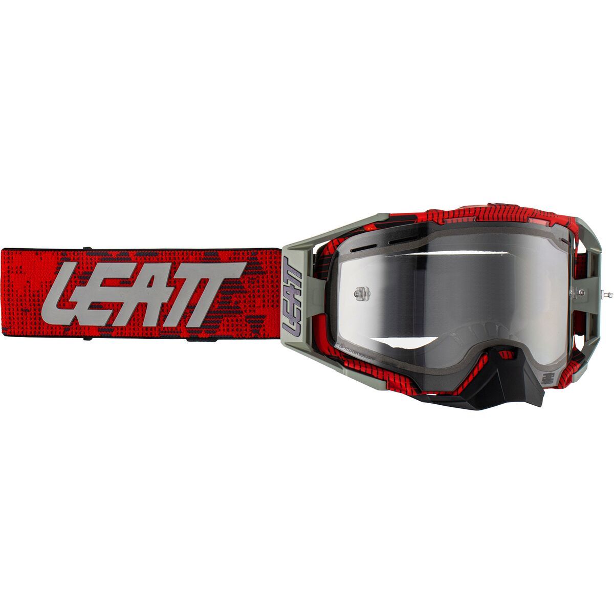 Leatt Velocity 6.5 Enduro Goggles Red / Clear Lens, One Size