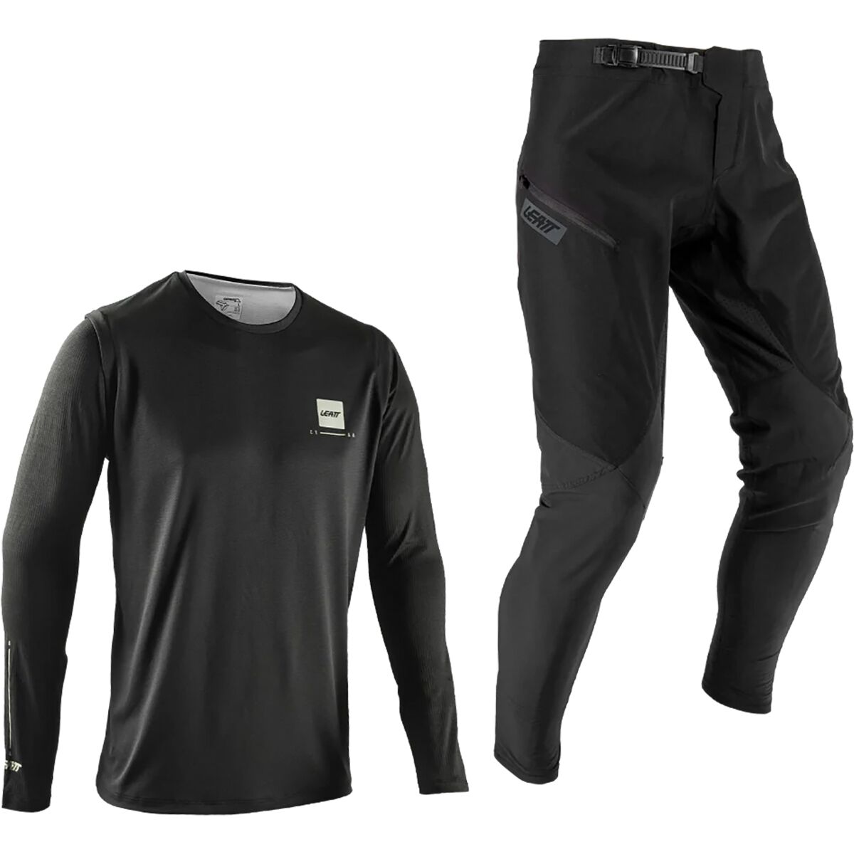 Image of Leatt MTB 1.0 Ride Kit - Kids' Ghost Black, S