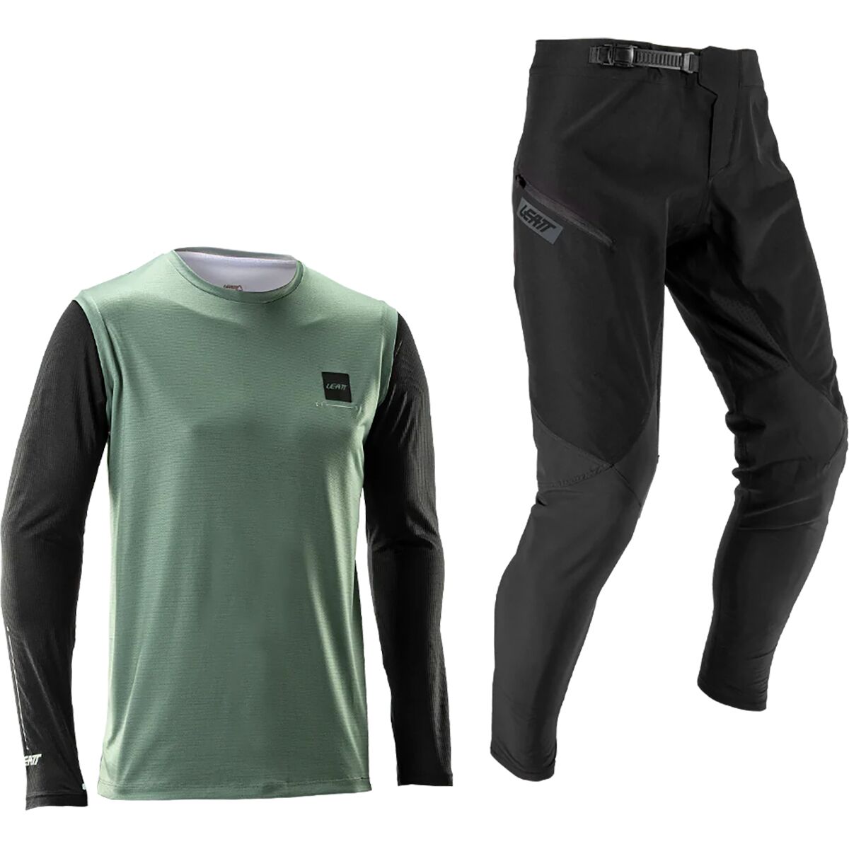 Image of Leatt MTB 1.0 Ride Kit - Kids' Mist Green, M