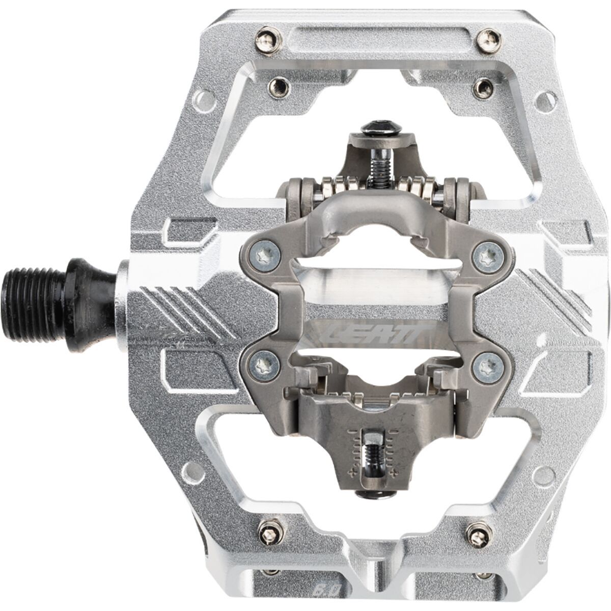 Image of Leatt Gravity 6.0 Clip-in Pedals Silver, One Size
