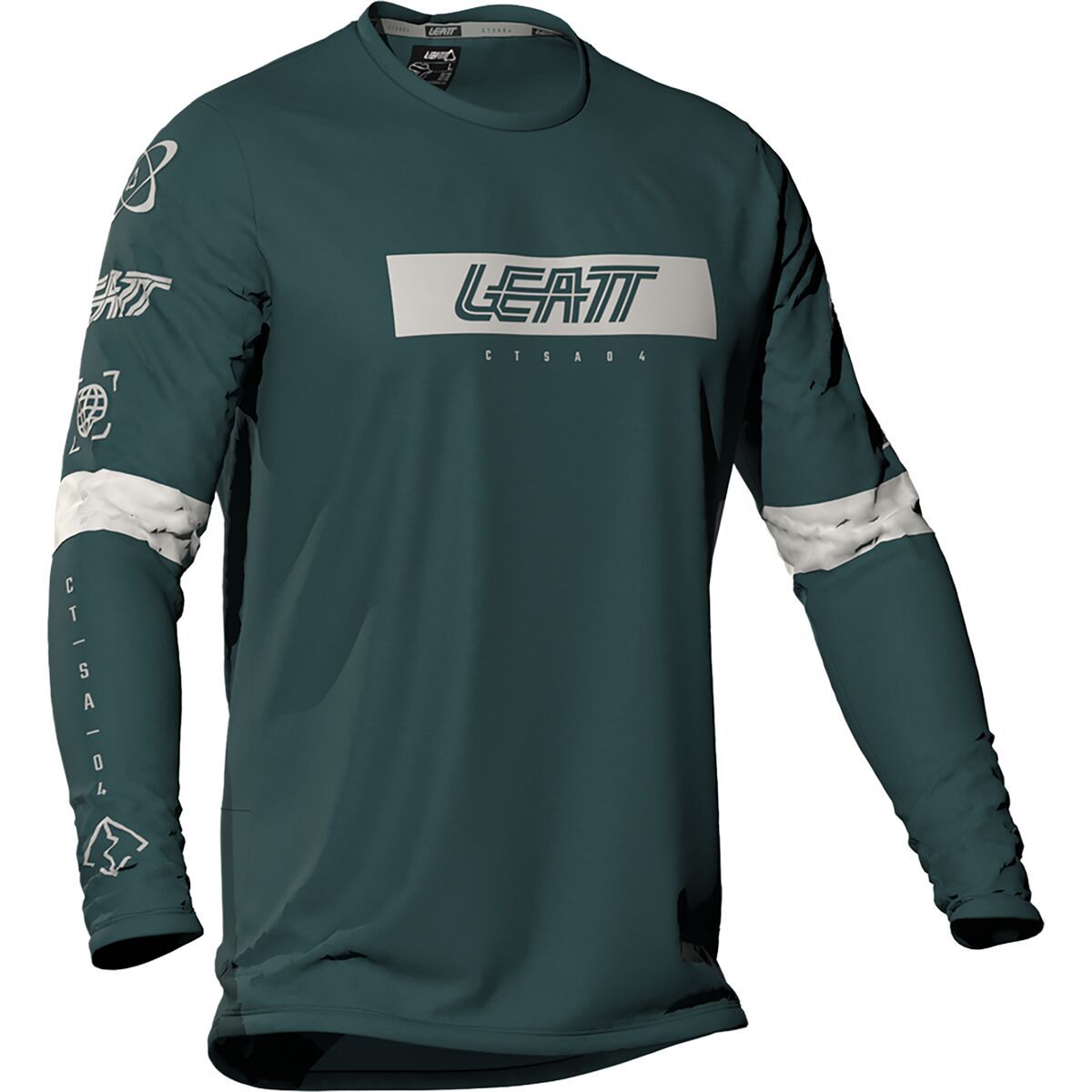 Image of Leatt MTB Gravity 3.0 Long-Sleeve Jersey - Kids' Spruce Green, L