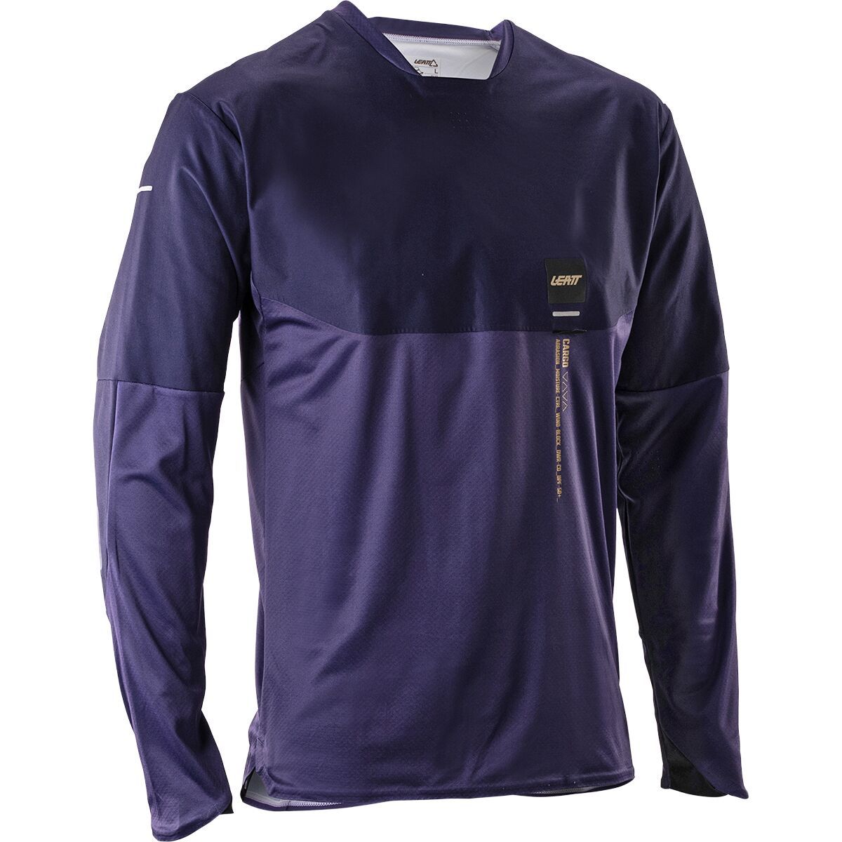 Image of Leatt MTB Trail 6.0 Cargo Long-Sleeve Jersey - Men's Galaxy Blue, M