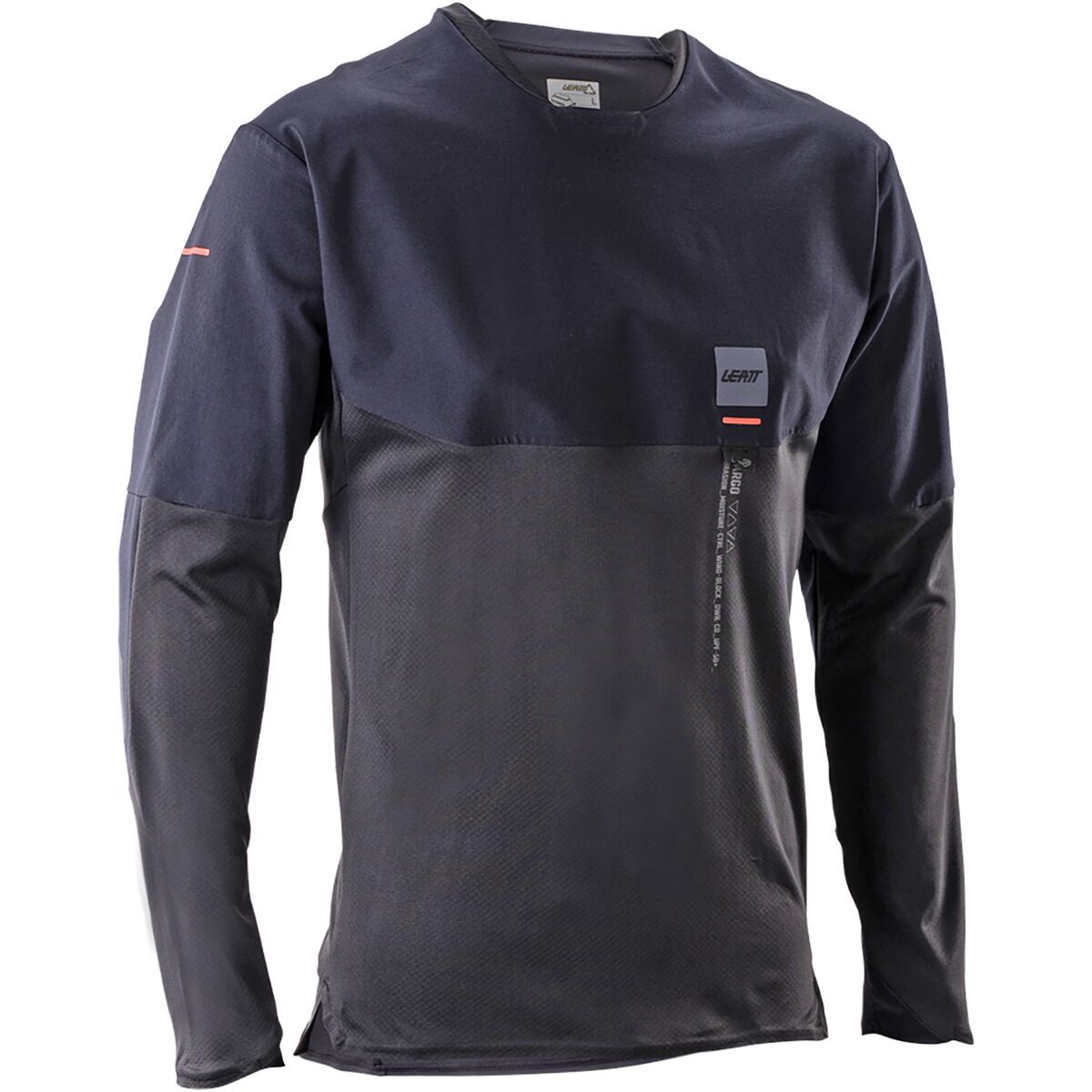 Image of Leatt MTB Trail 6.0 Cargo Long-Sleeve Jersey - Men's Ghost Black, L