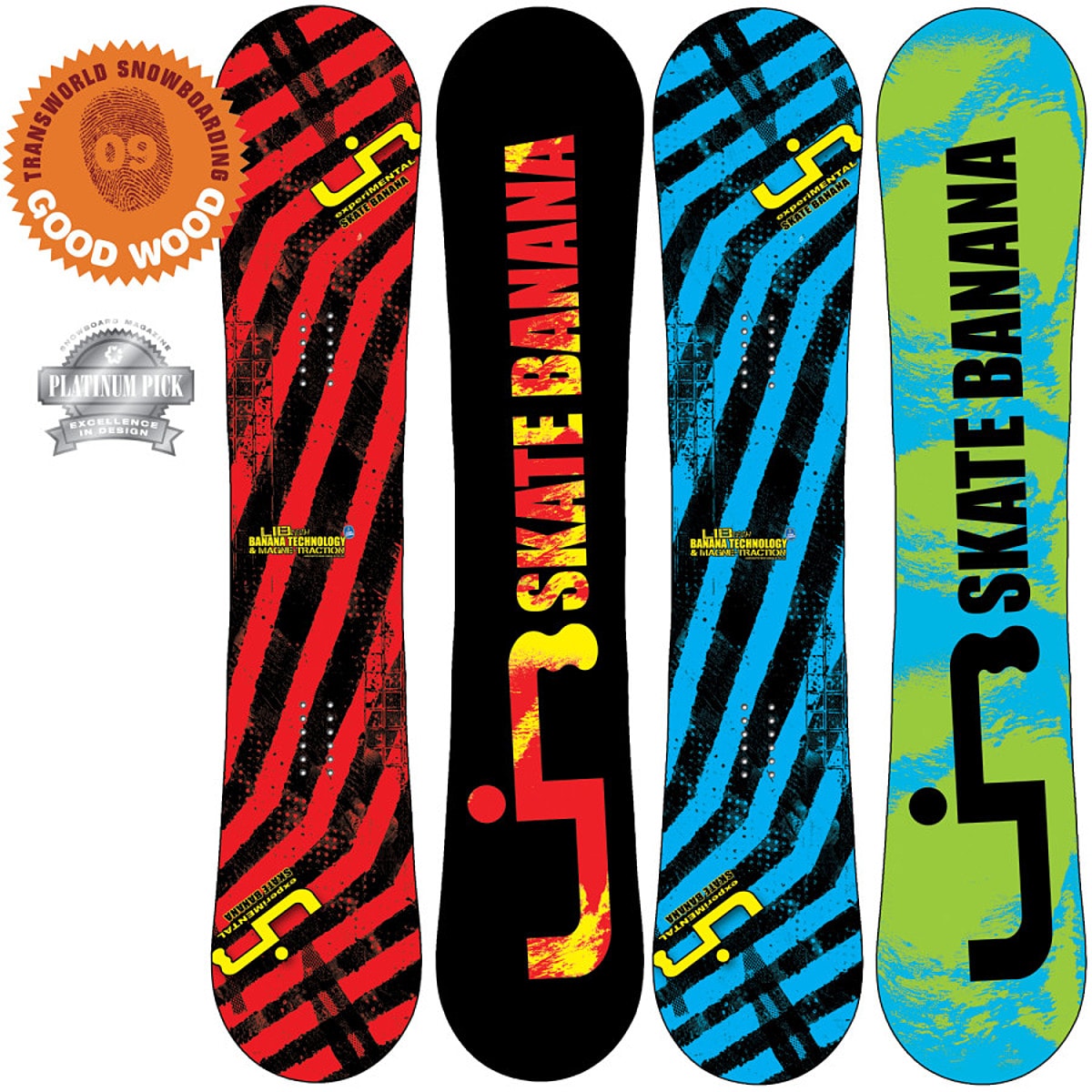 Gelijkwaardig vrije tijd China Lib Technologies Skate Banana BTX Snowboard - Assorted Bananas - Snowboard