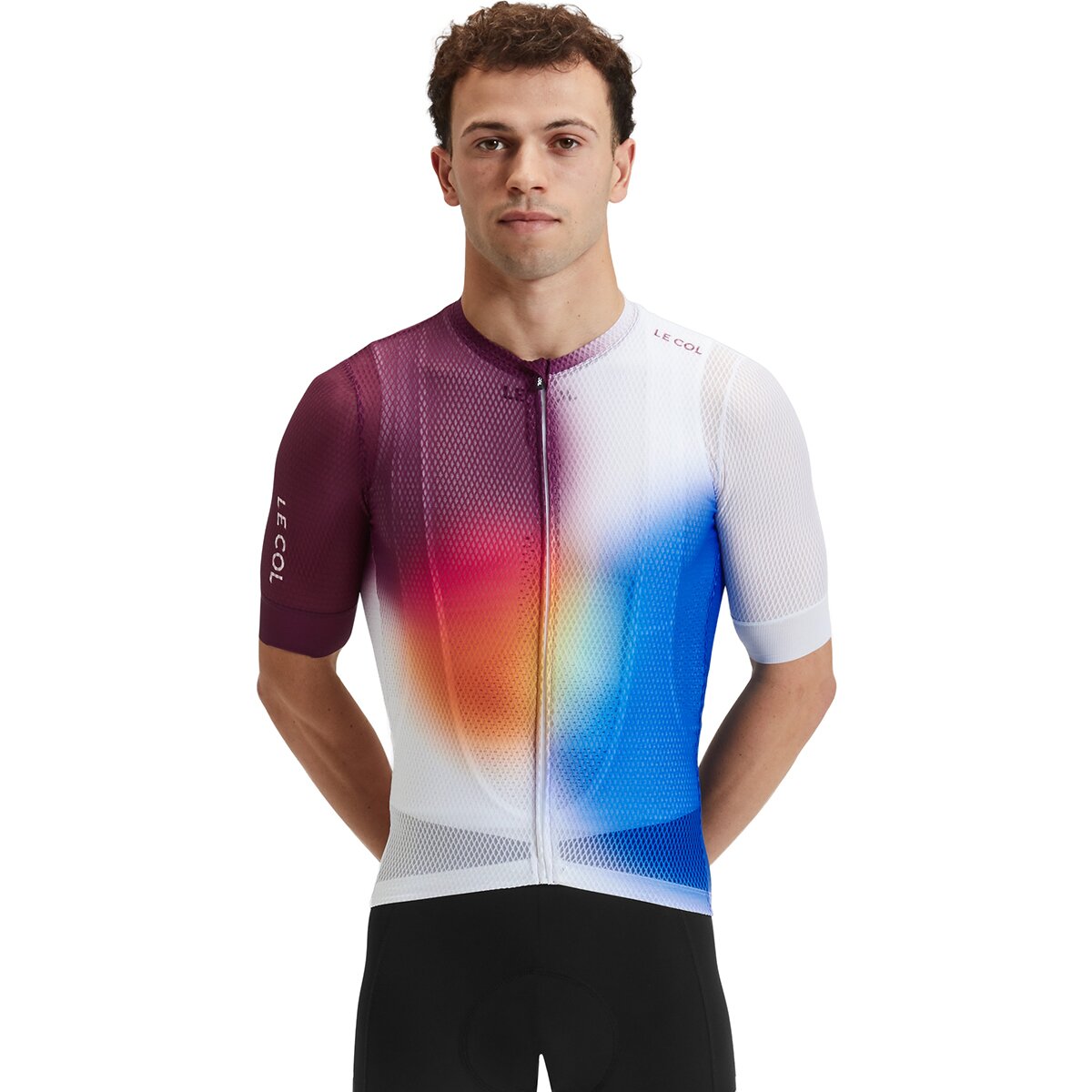 Image of Le Col Pro Air Jersey - Men's Plum/Multi, XL