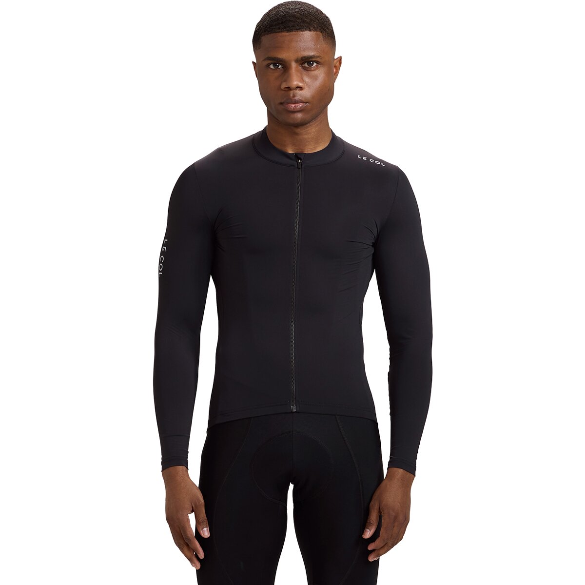 Image of Le Col Pro Long-Sleeve Jersey - Men's Black/White, S
