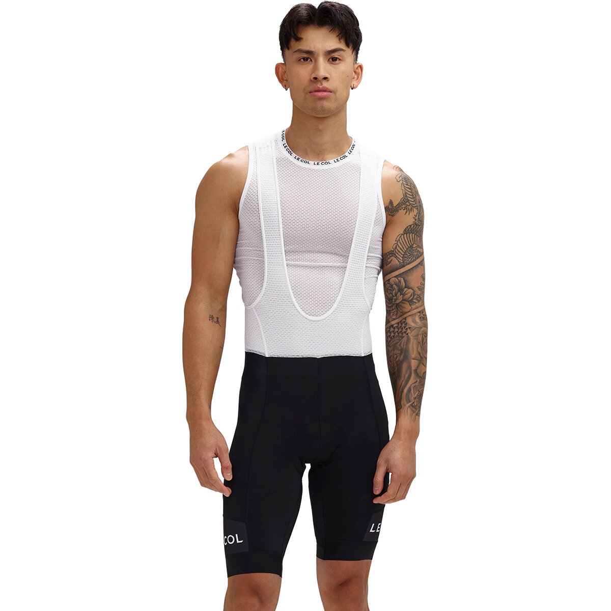Image of Le Col Sport Bib Shorts II - Men's Black/White, XXL