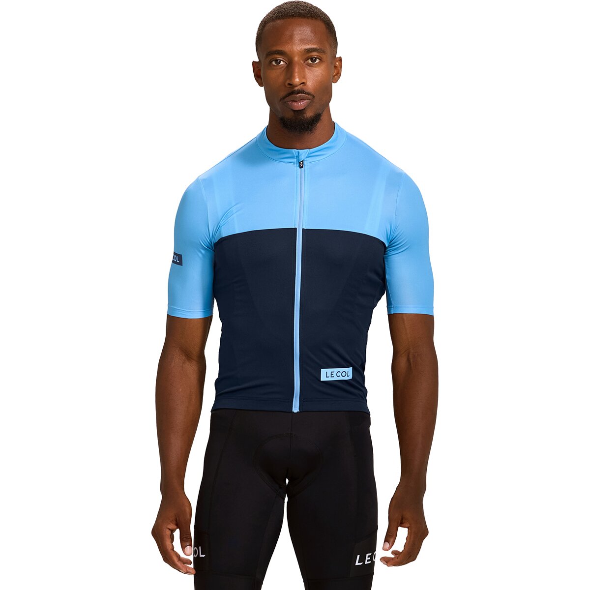 Image of Le Col Sport Jersey - Men's Navy/Powder Blue, S