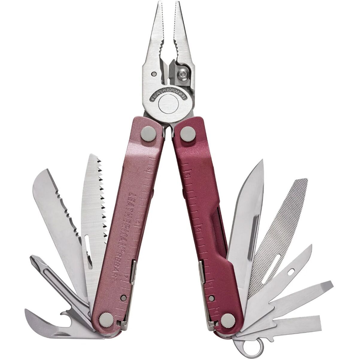 Image of Leatherman Rebar Multi-Tool Heathered Cranberry, One Size