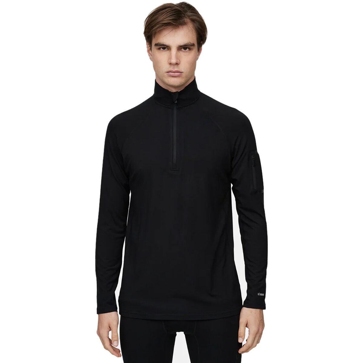 Image of Le Bent Core Midweight 1/4-Zip Top - Men's Black, L