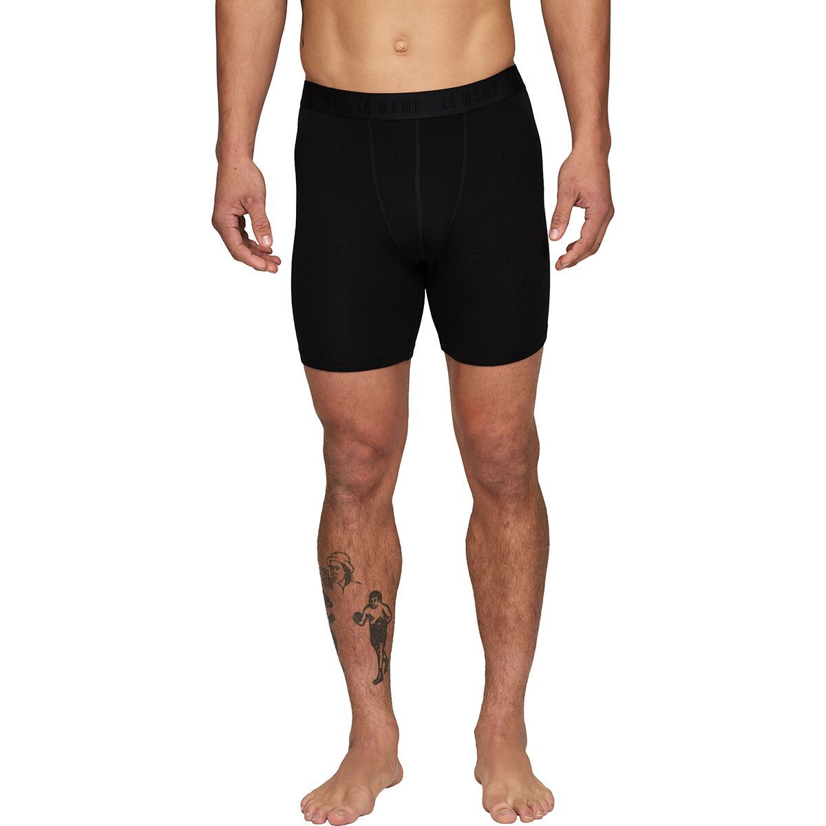 Image of Le Bent Lightweight 6in Boxer - Men's Black, M