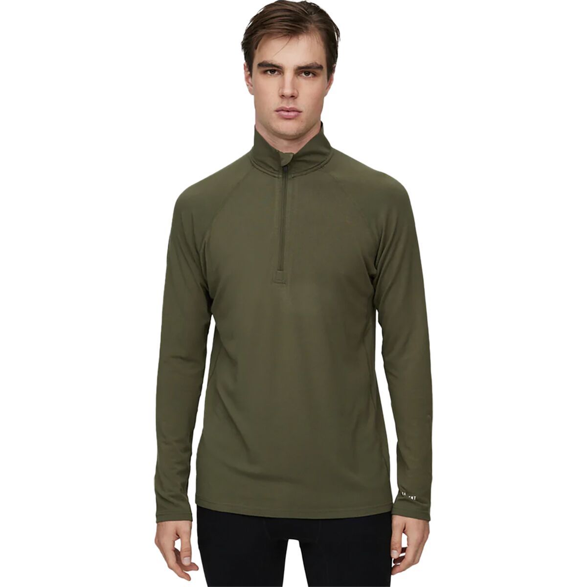 Image of Le Bent Midweight 1/4-Zip Top - Men's Dark Eucalypt, M
