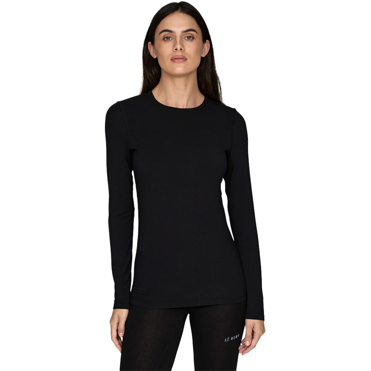 Image of Le Bent Lightweight Crew Top - Women's Black, M