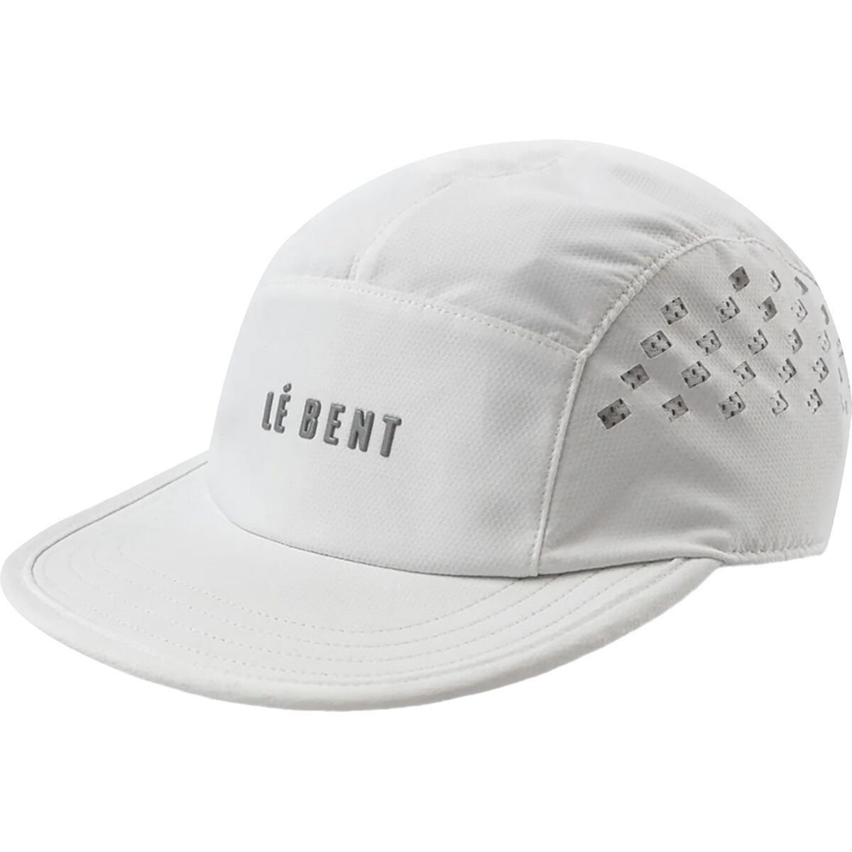 Image of Le Bent Blueys Five Panel Run Cap White, One Size