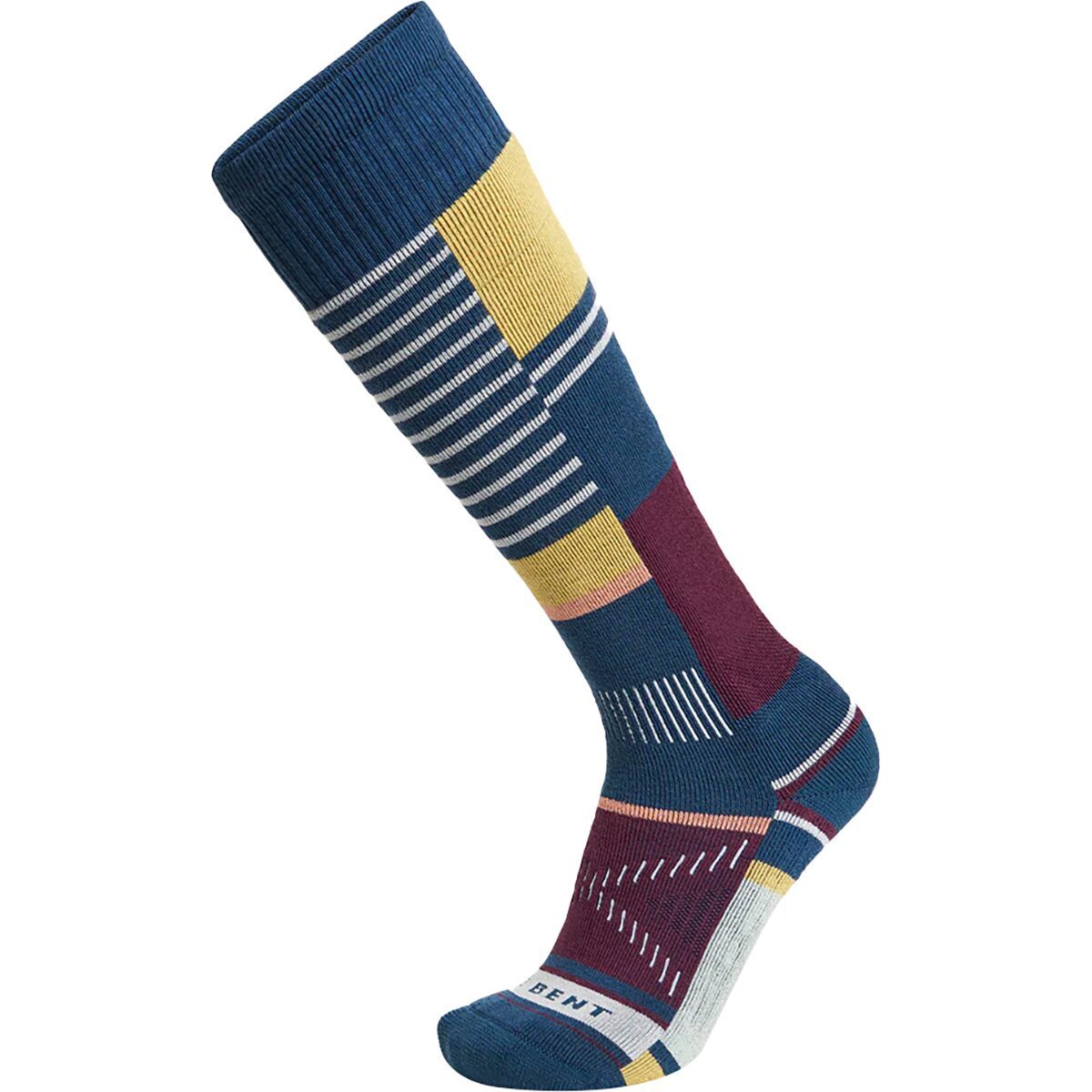 Image of Le Bent Oaken Full Cushion Snow Sock Papaya Punch, M