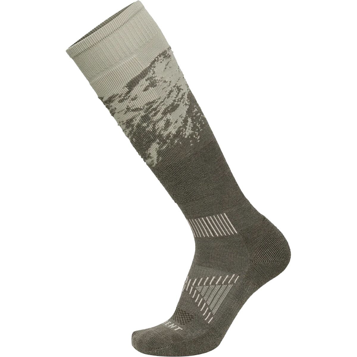 Image of Le Bent Sammy Carlson Pro Series Light Cushion Snow Sock Alpine Ash, L