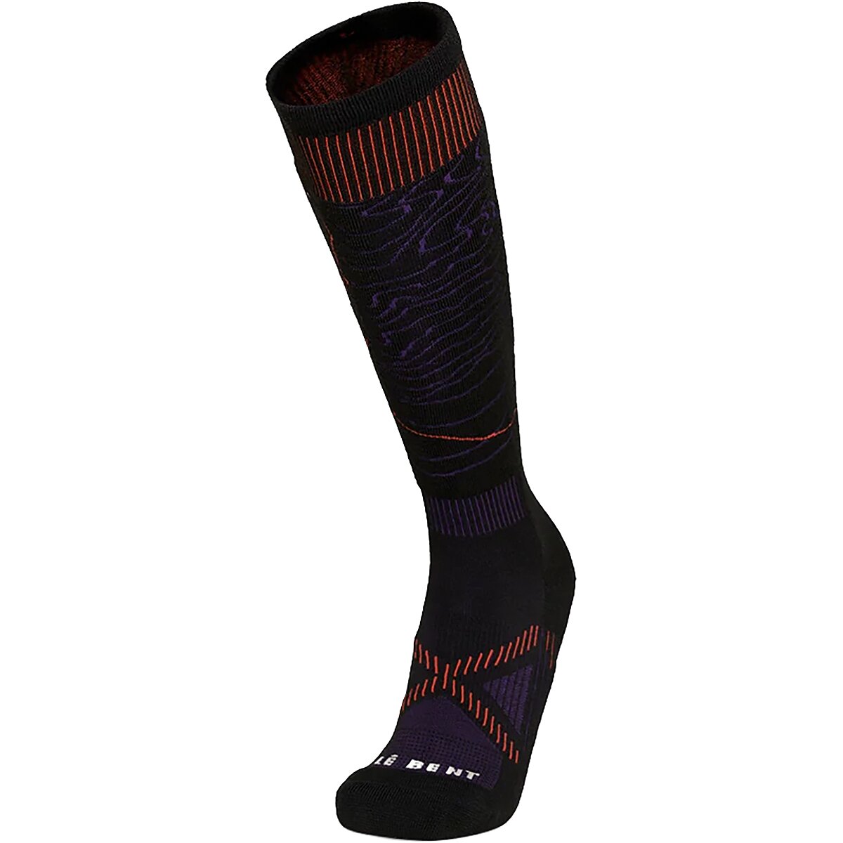 Image of Le Bent Xavier De Le Rue Pro Series Light Cushion Snow Sock Black, M