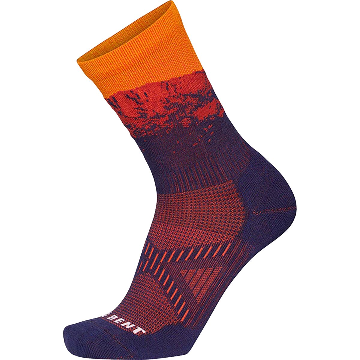 Image of Le Bent Mickey Graglia Pro Series Zero Cushion 3/4 Crew Sock Iris, XL