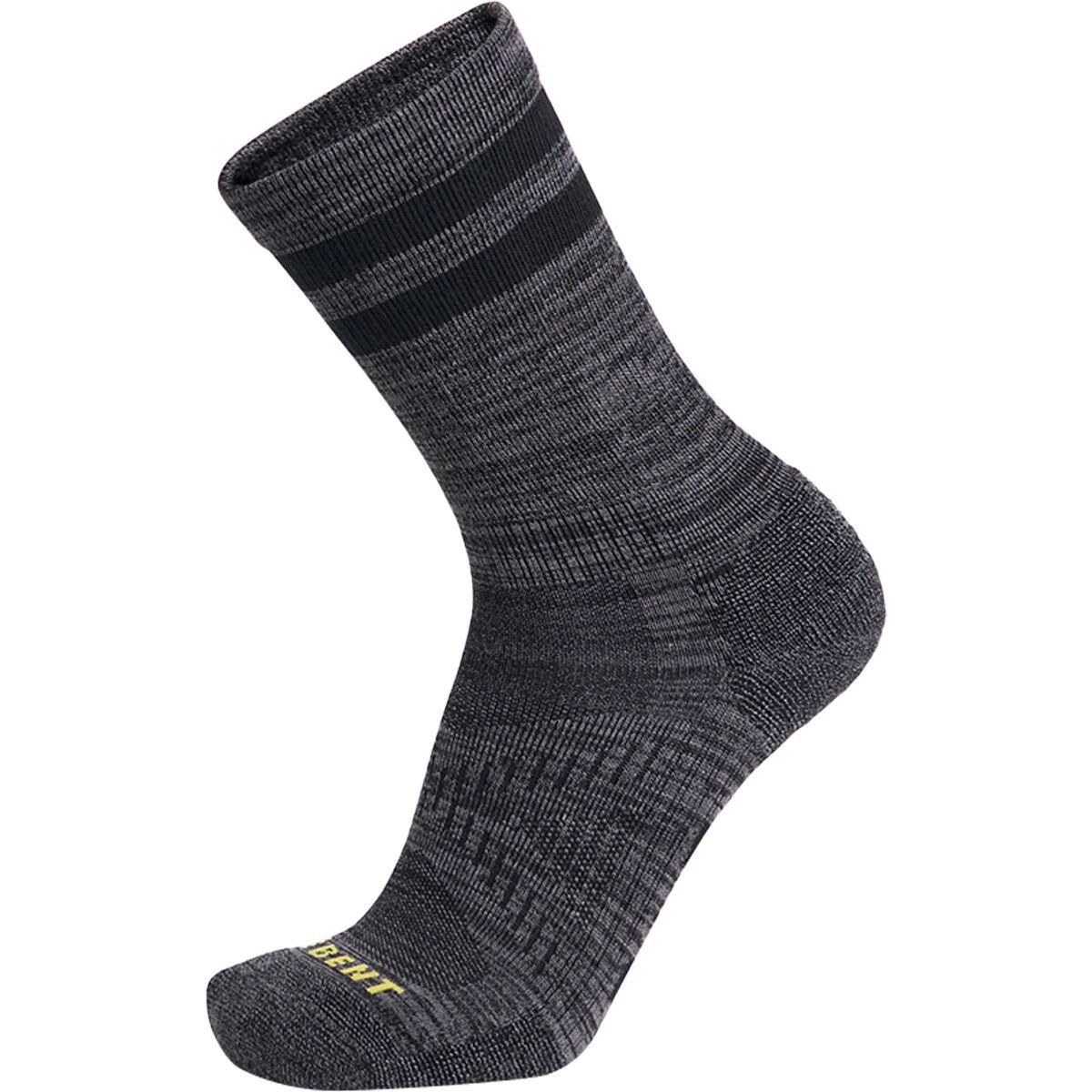 Image of Le Bent Targeted Cushion 3/4 Crew Sock Black Marle, M
