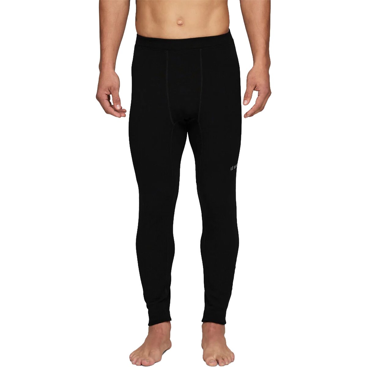 Image of Le Bent Heavyweight Antarctic Grid Fleece 3/4 Bottom - Men's Black, L