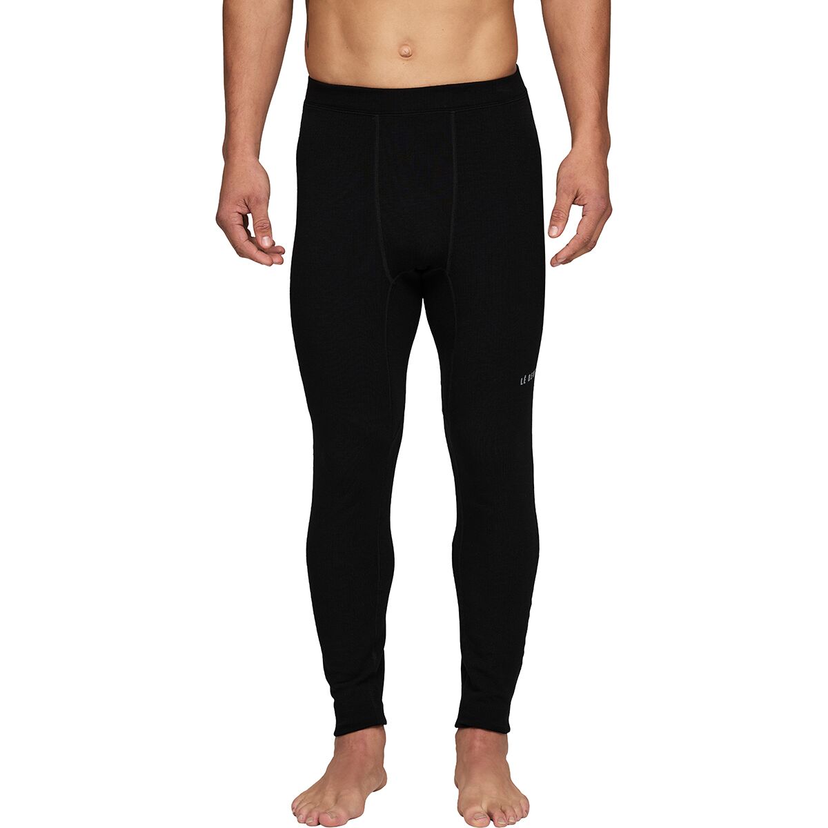Image of Le Bent Heavyweight Antarctic Grid Fleece Bottom - Men's Black, L