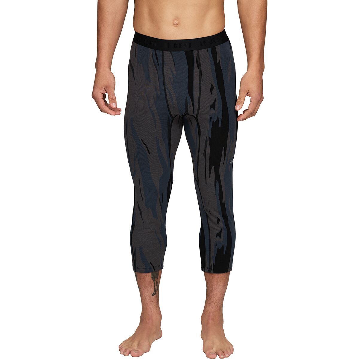 Image of Le Bent Midweight 3/4 Bottom - Men's Ombre Snow Gum, XL