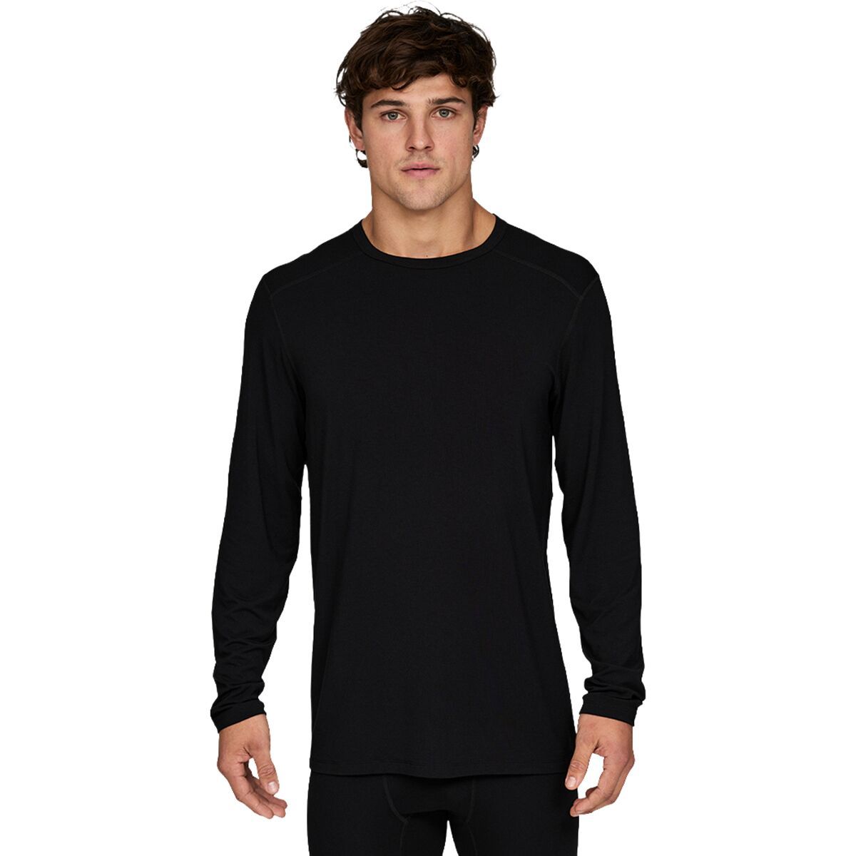 Image of Le Bent Midweight Crew - Men's Black, L