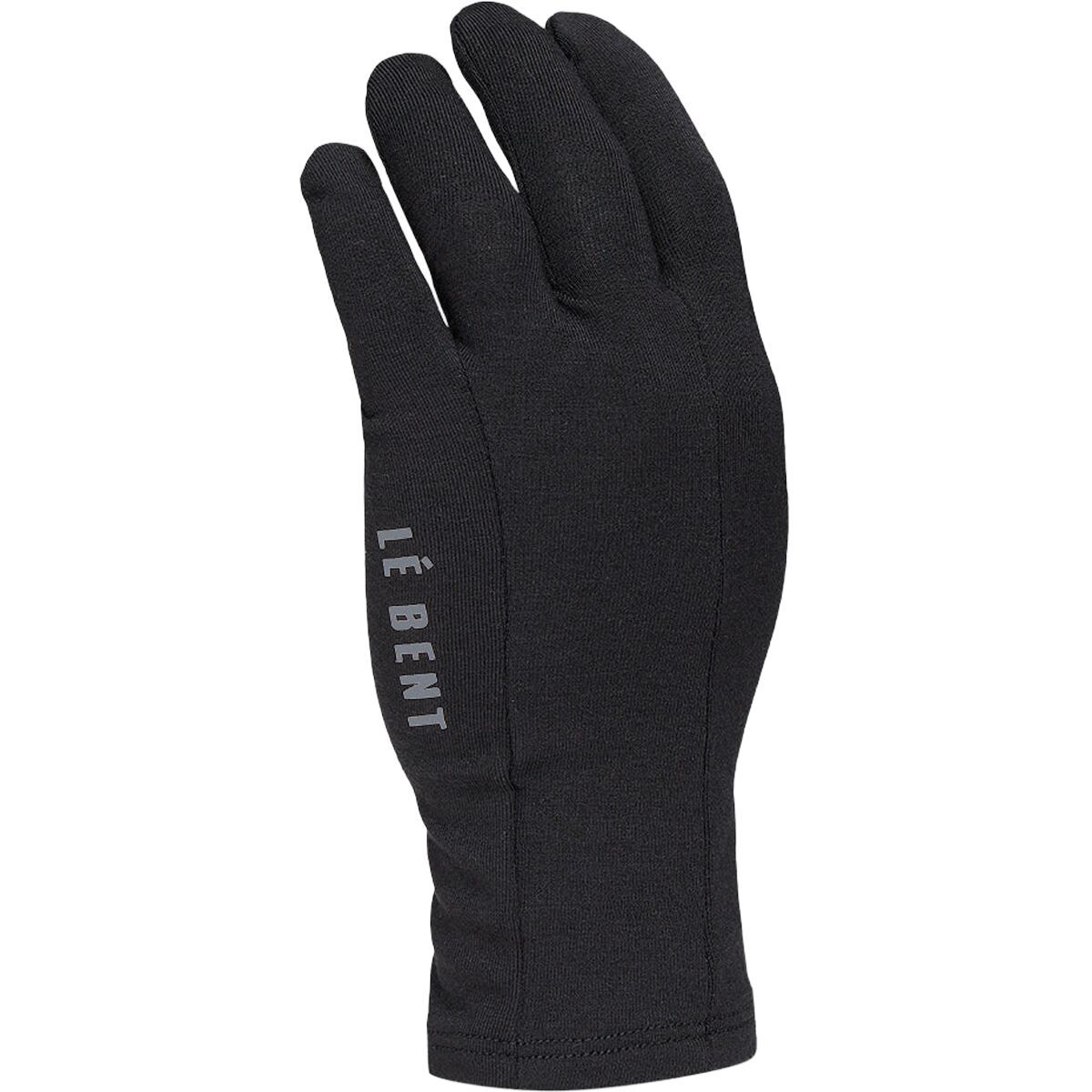 Le Bent Midweight Glove Liner Black, L
