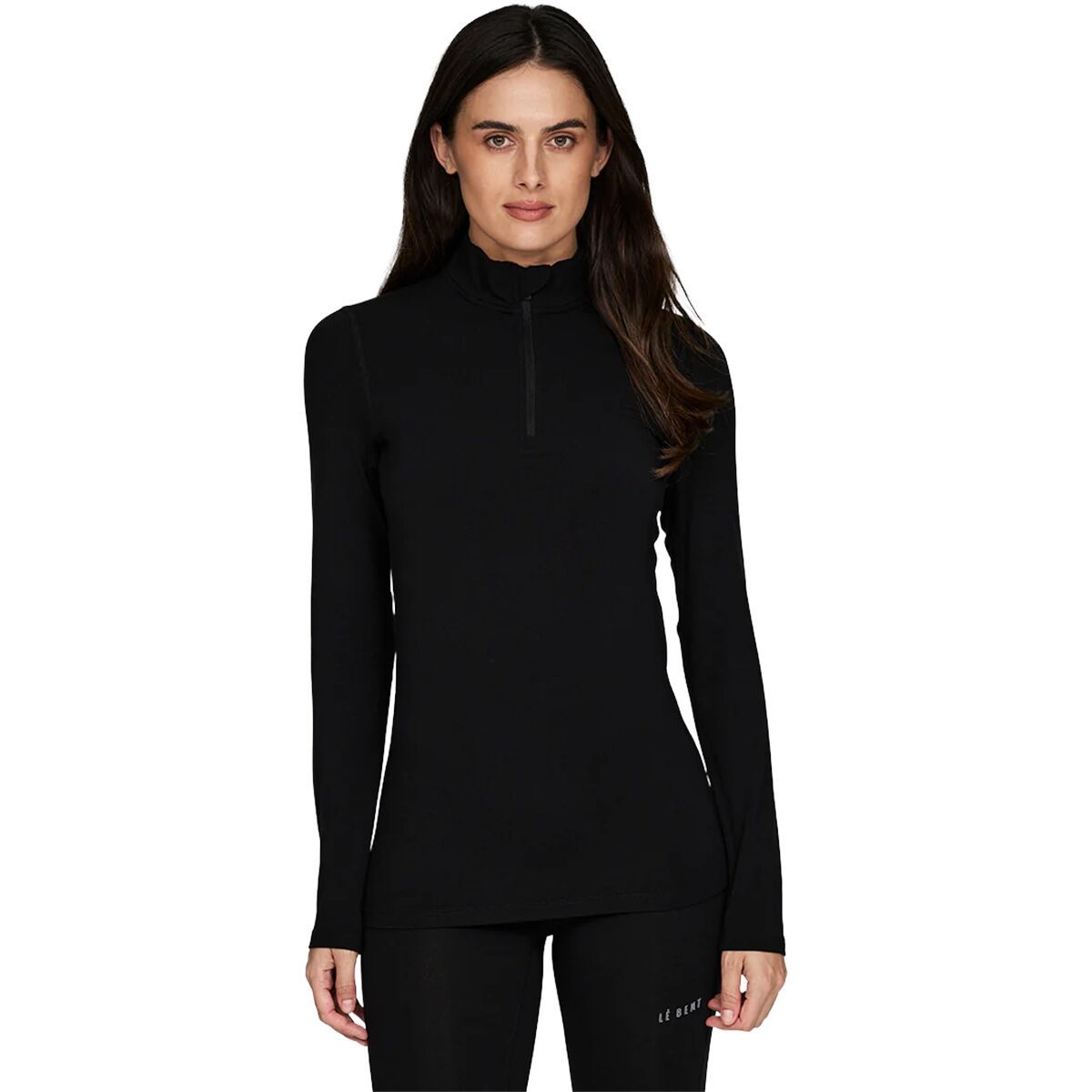 Image of Le Bent Midweight 1/4-Zip Top - Women's Black, M