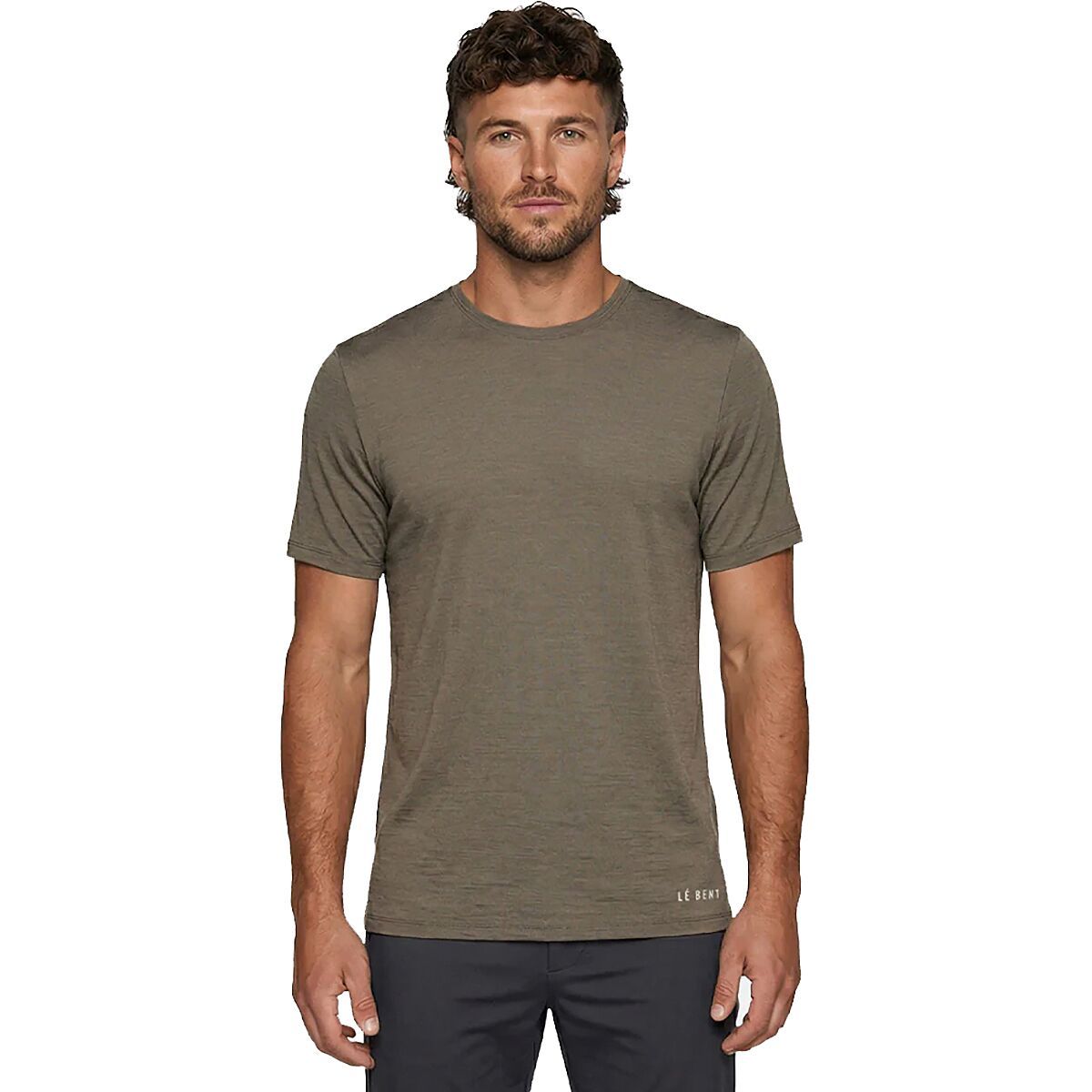 Image of Le Bent Mens Featherweight Classic Short-Sleeve T-shirt - Men's Alpine Ash, L