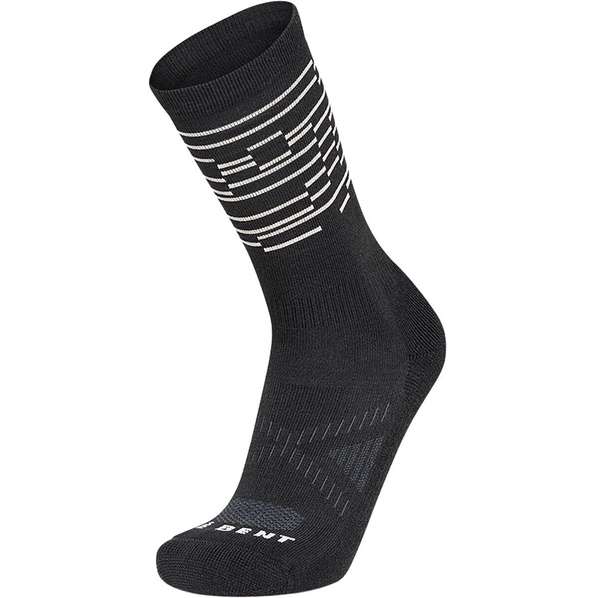 Image of Le Bent Light Cushion Terra Crew Sock Black, S