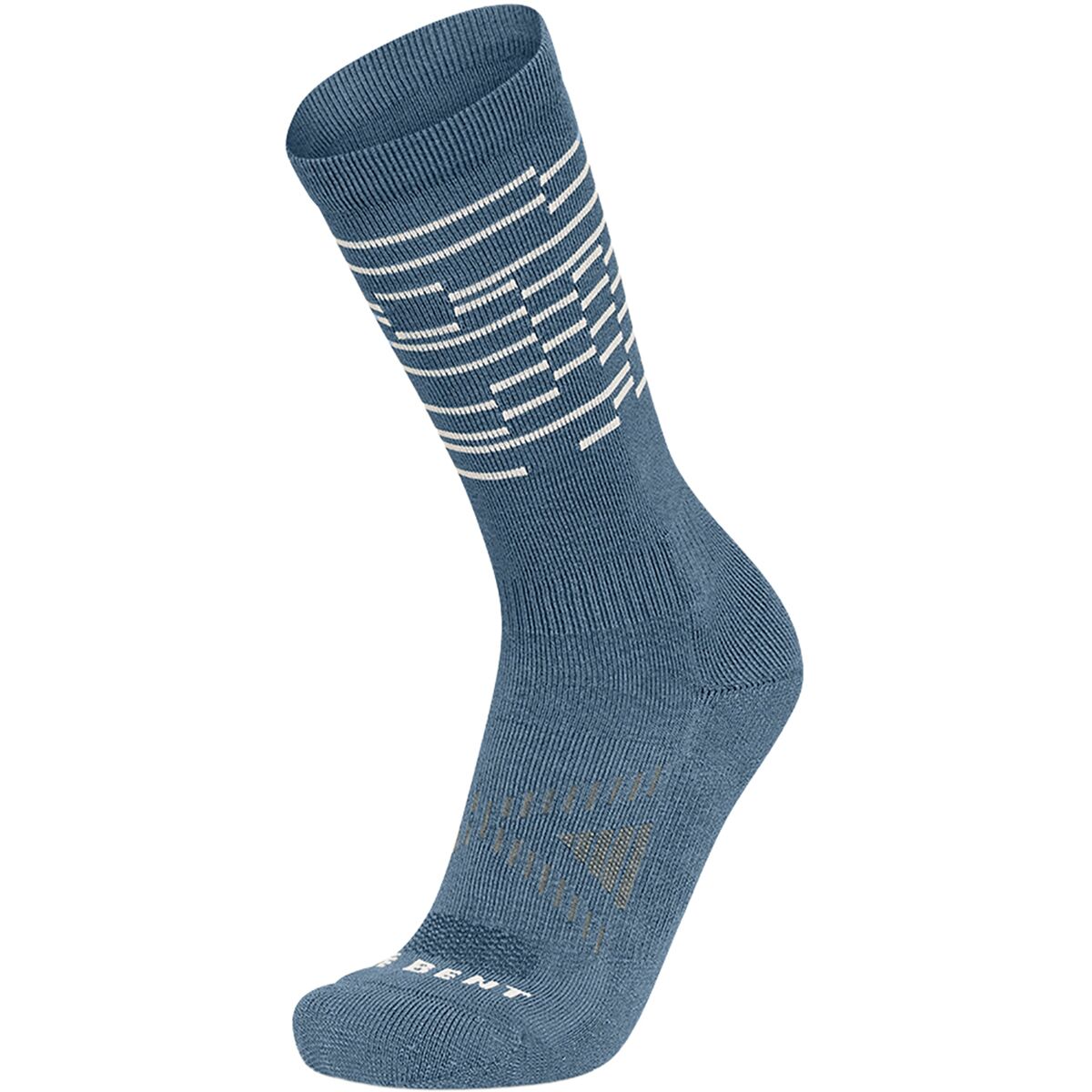 Image of Le Bent Light Cushion Terra Crew Sock Native Blue, XL