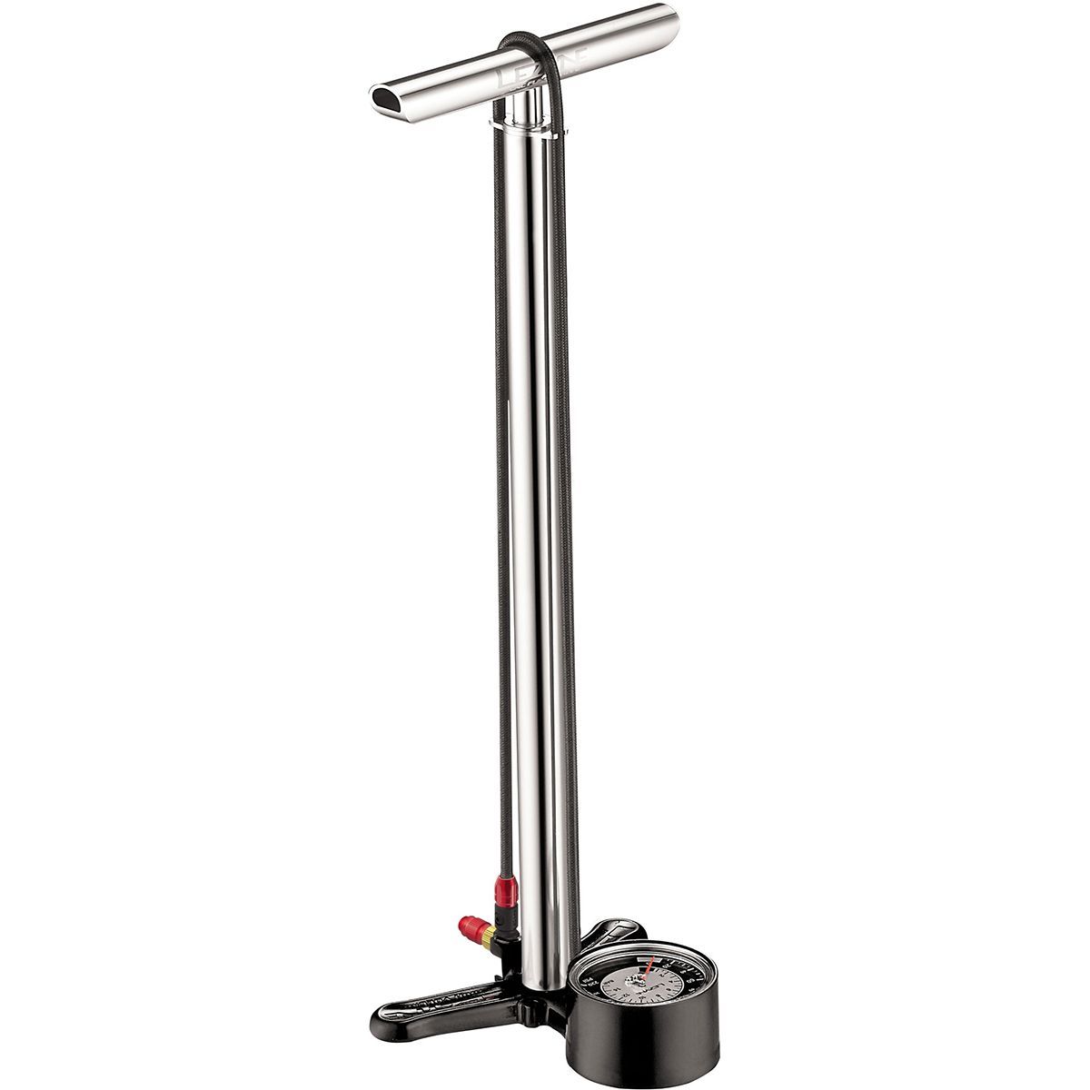 Image of Lezyne CNC Drive Floor Pump Silver/Hi Gloss, One Size