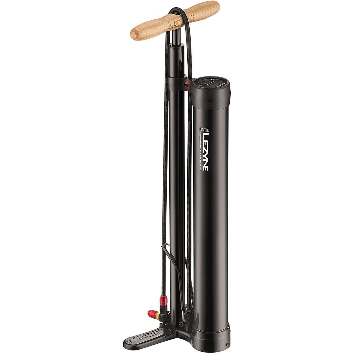 Image of Lezyne Digital Pressure Over Drive Floor Pump Gloss Black, One Size