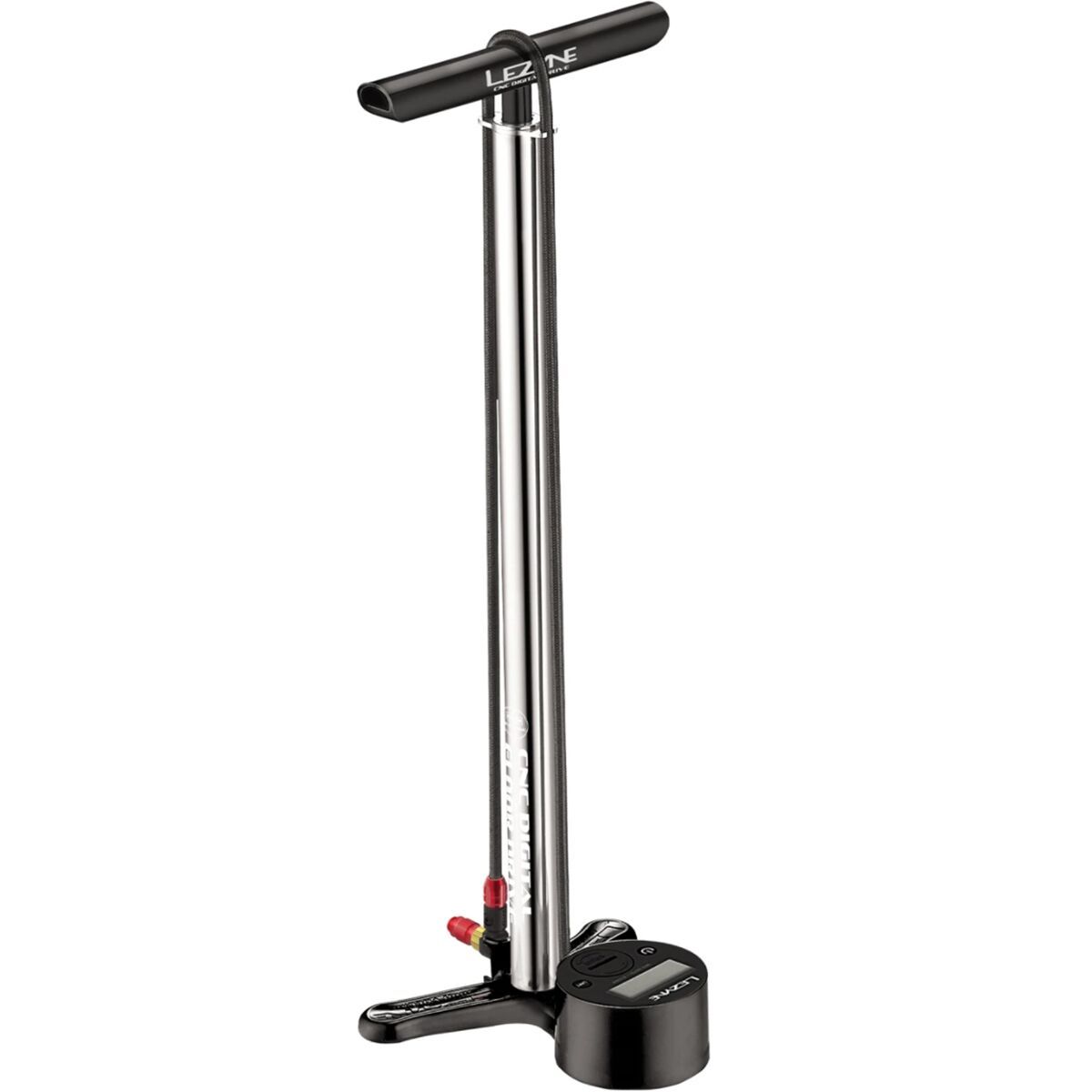Image of Lezyne CNC Digital Drive Floor Pump Silver/Hi Gloss, One Size
