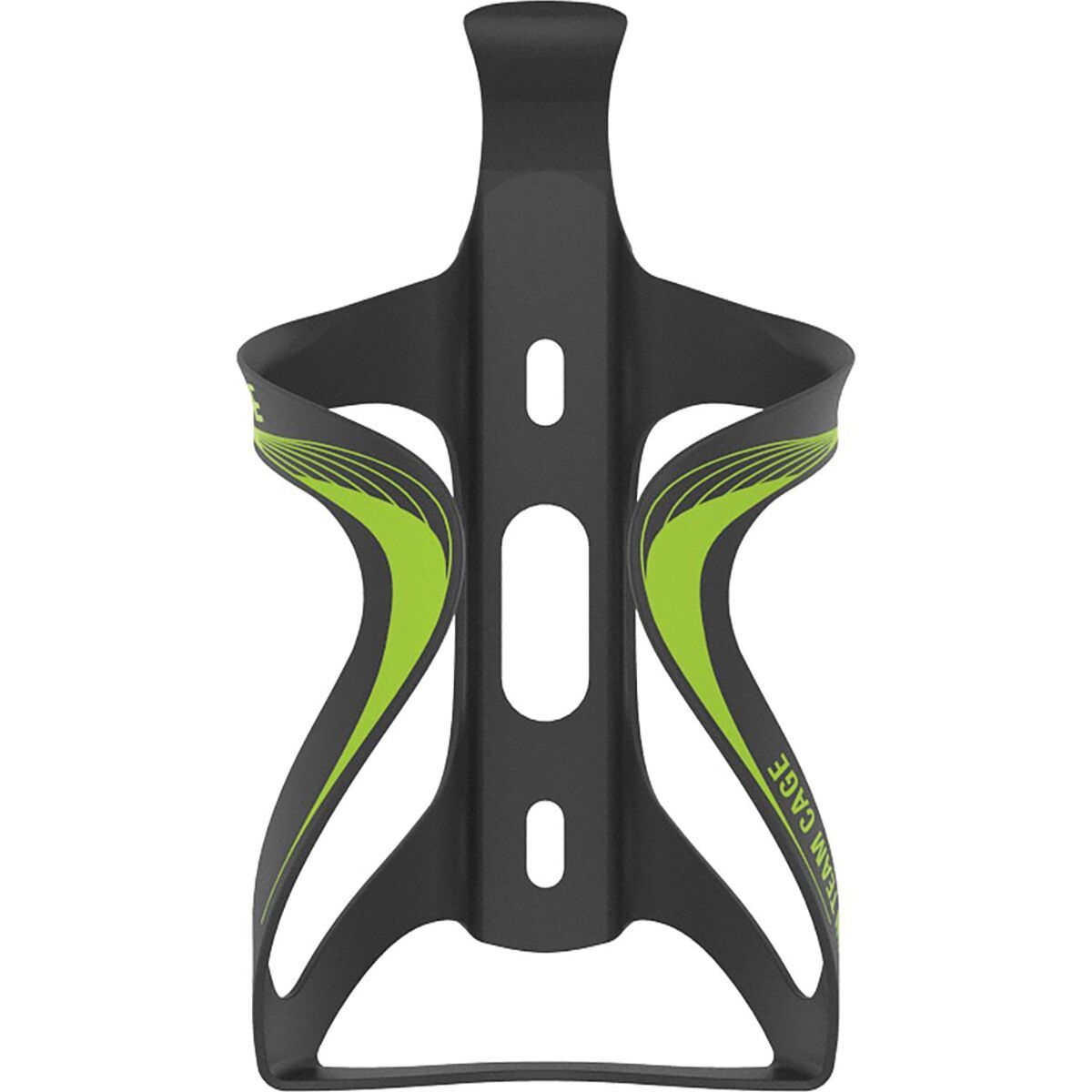 Lezyne Carbon Team Water Bottle Cage UD Matte Black/Green, One Size