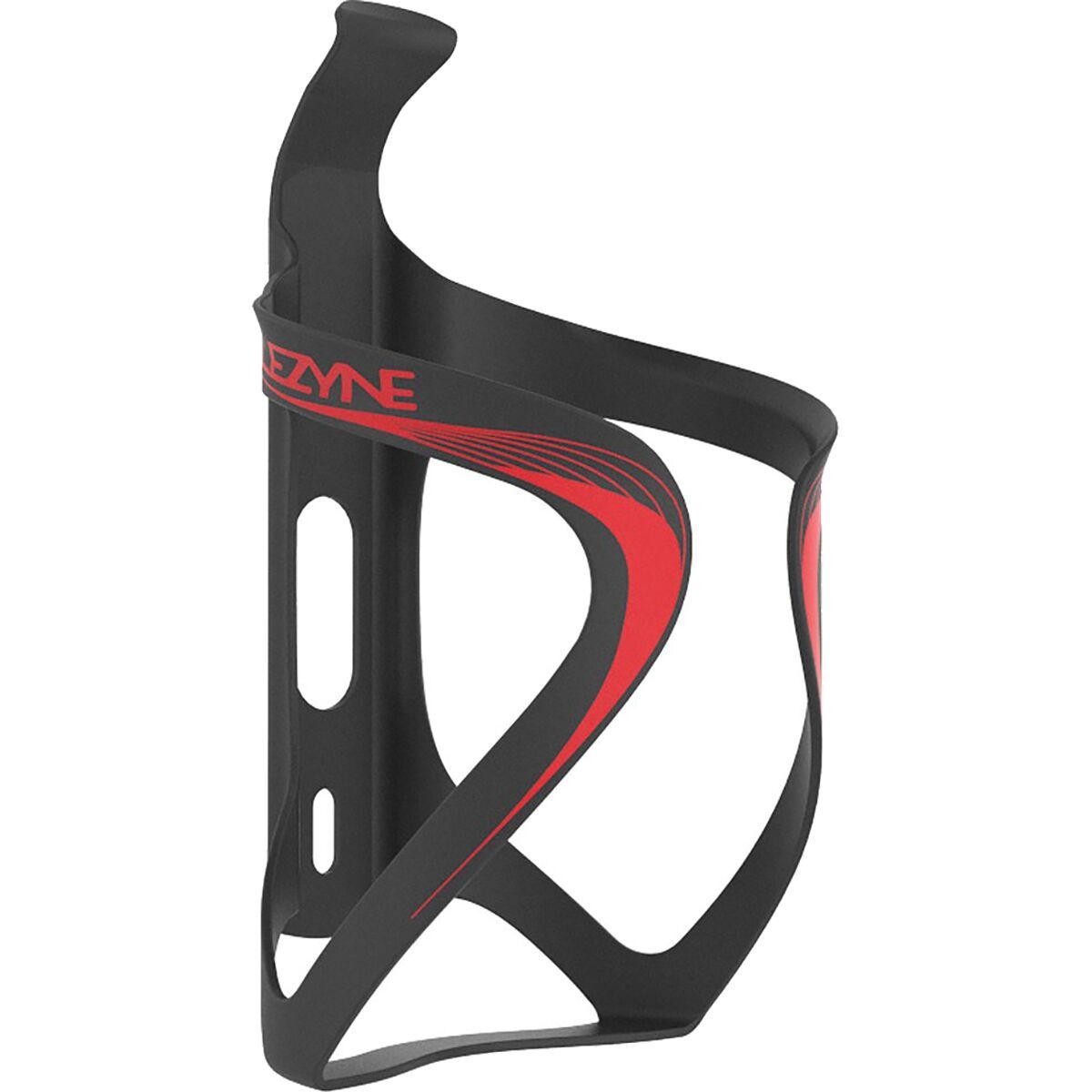Image of Lezyne Carbon Team Water Bottle Cage UD Matte Black/Red, One Size