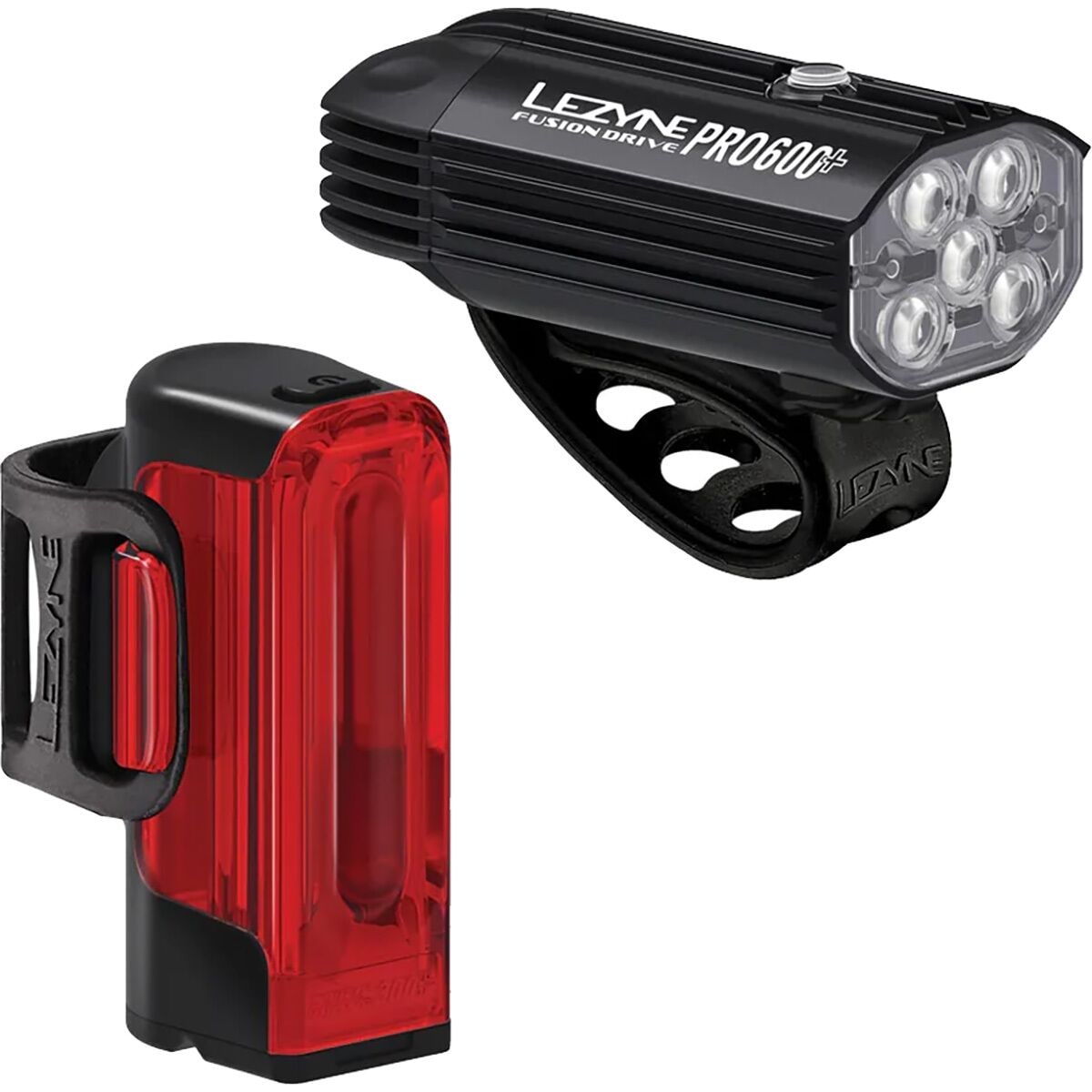 Lezyne Fusion Drive Pro 600 Plus + Strip Drive 300 Plus Light Pair