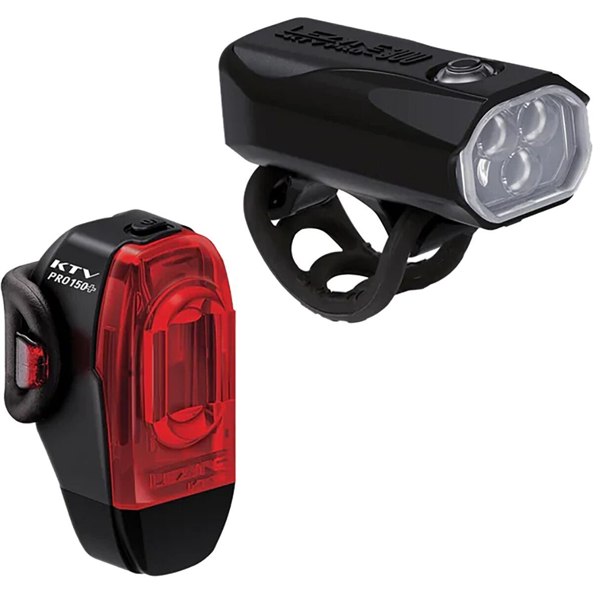Image of Lezyne KTV Drive Pro 300 Plus + KTV Drive Pro Plus Light Pair Black/Black, One Size