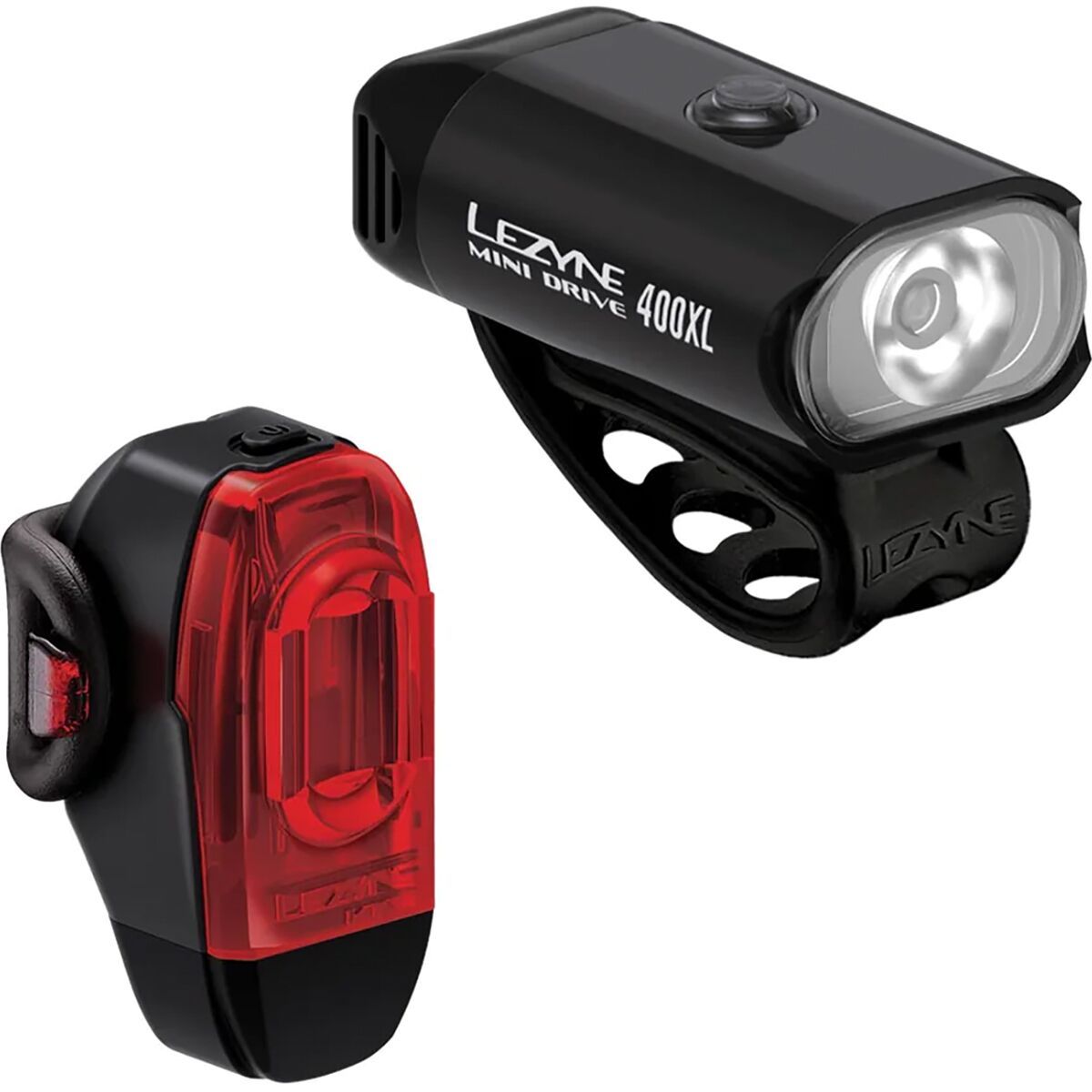 Image of Lezyne Mini Drive 400XL + KTV Drive Plus Light Pair Black/Black, One Size