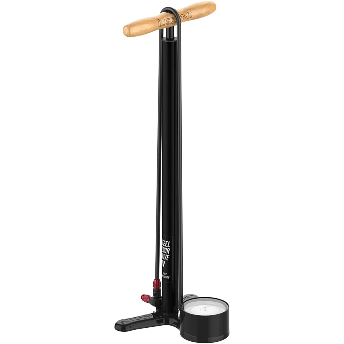 Image of Lezyne Steel HV Floor Drive 3.5 Pump Flat Black, One Size