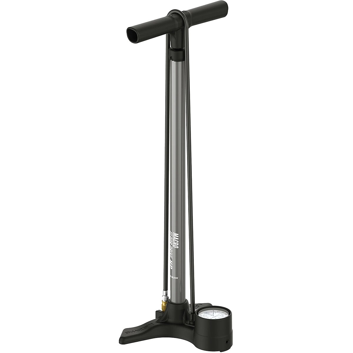 Image of Lezyne Macro Floor Drive - ABS Flip Chuck Flat Grey, One Size