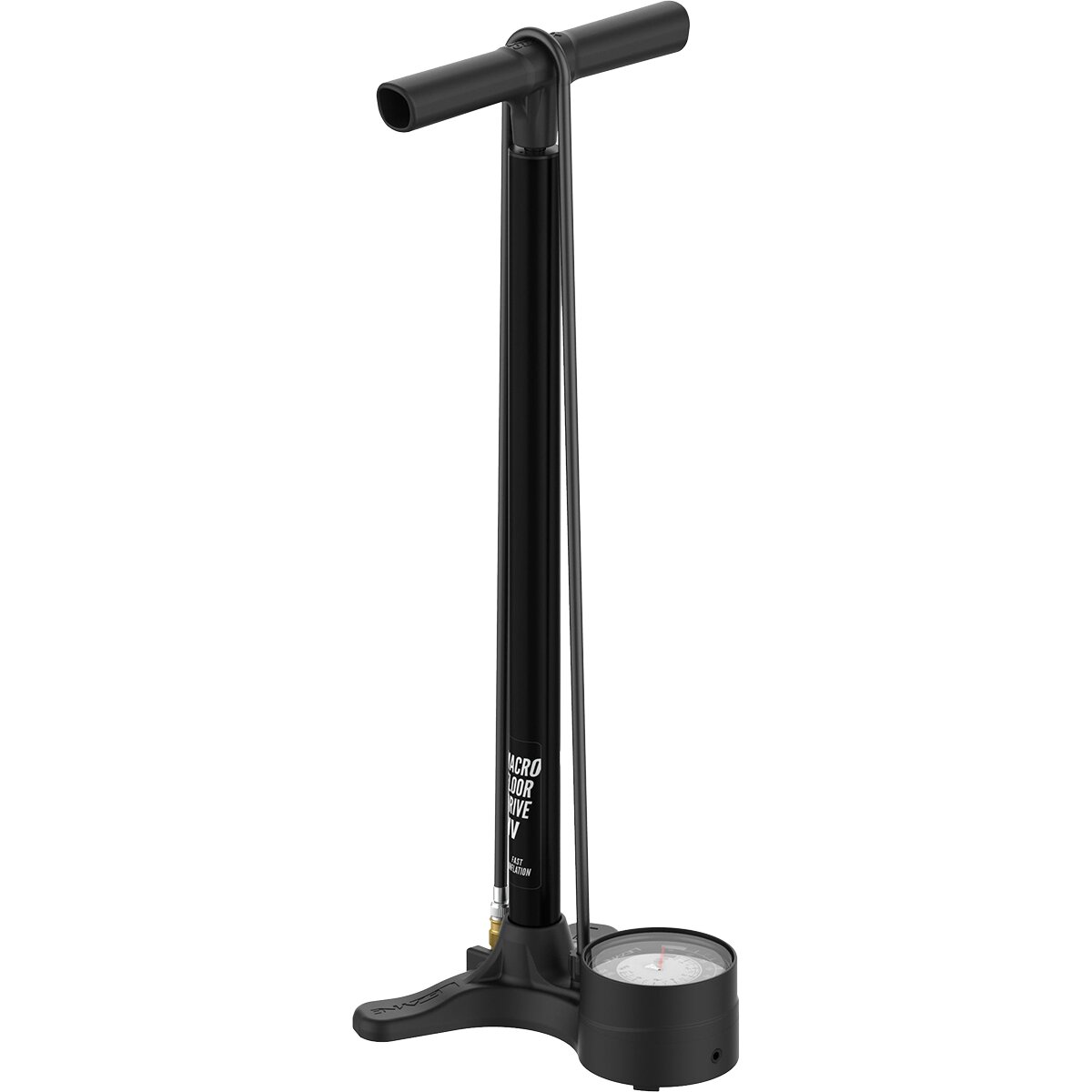 Image of Lezyne Macro Hv Floor Drive Abs Black, ABS Flip Chuck